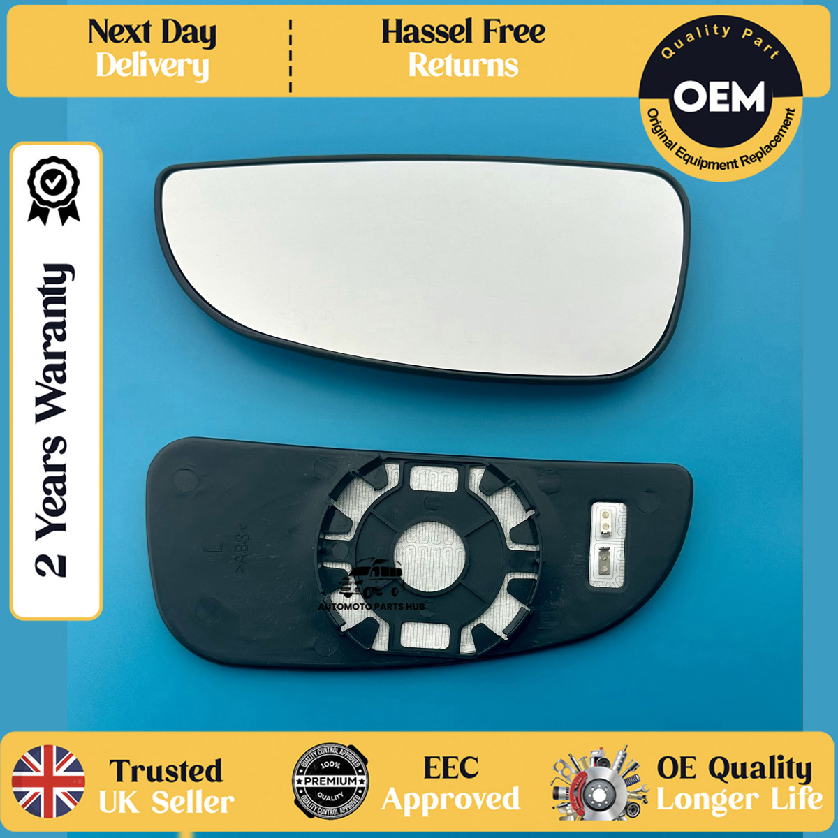 self adhesive wing mirror glass