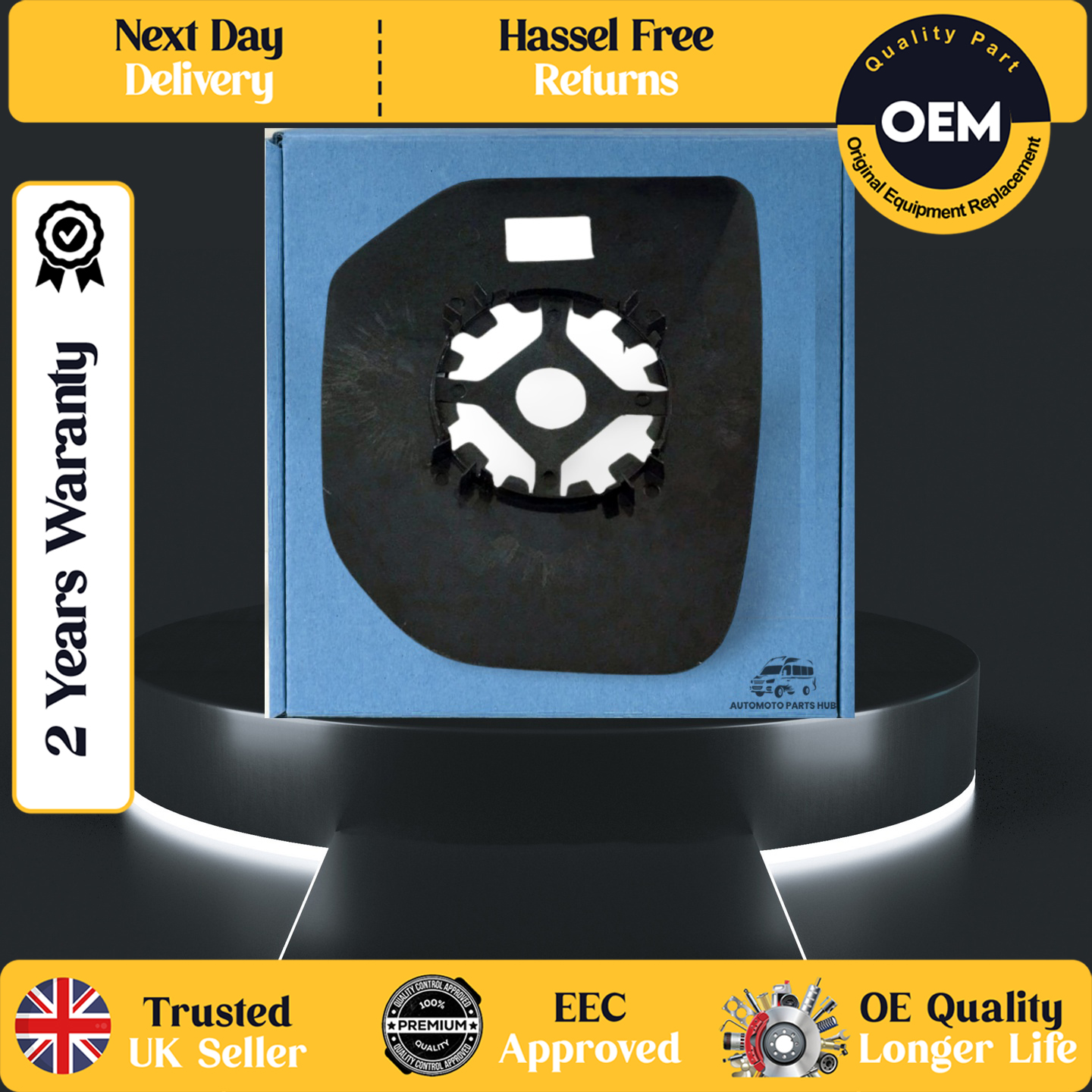 self adhesive wing mirror glass