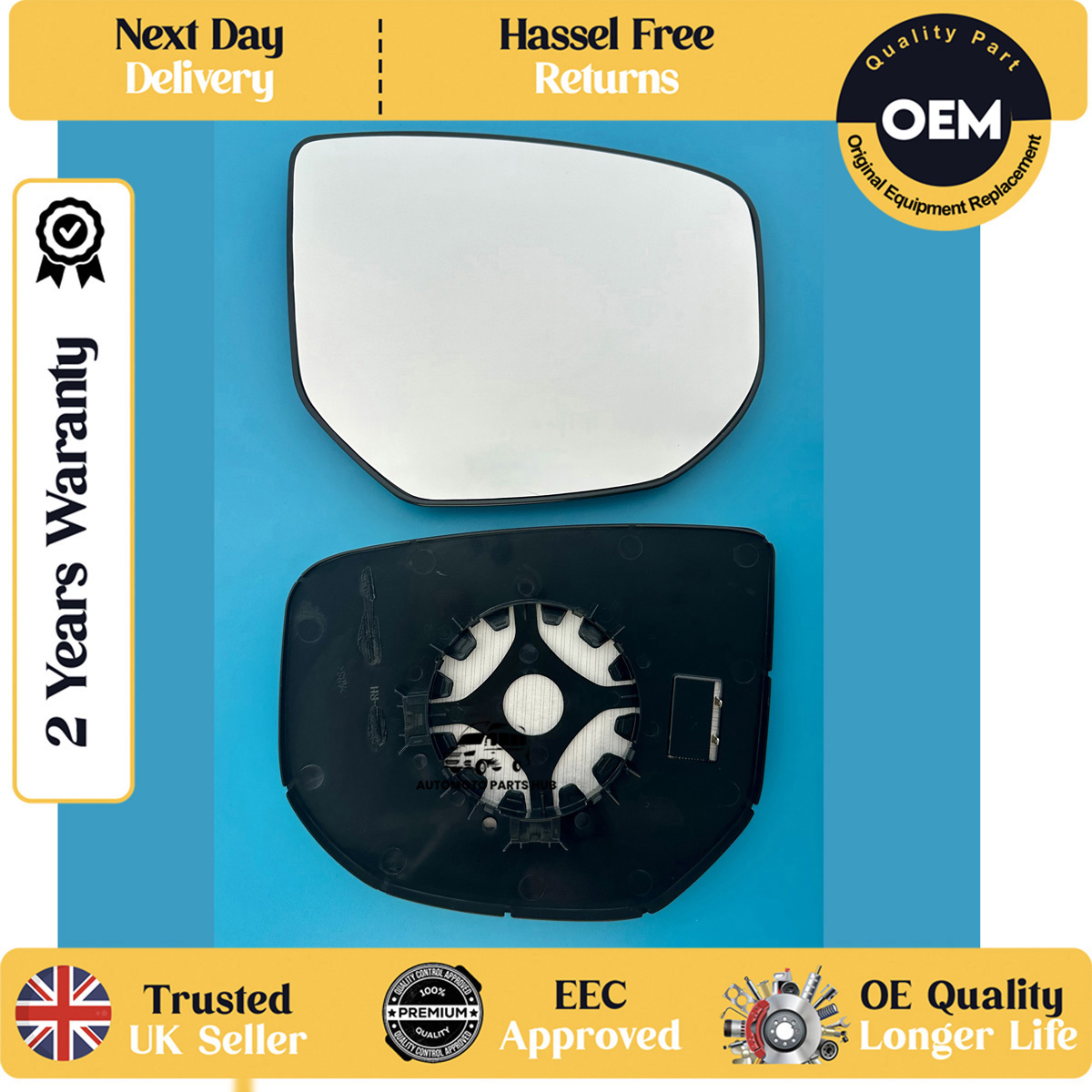 self adhesive wing mirror glass