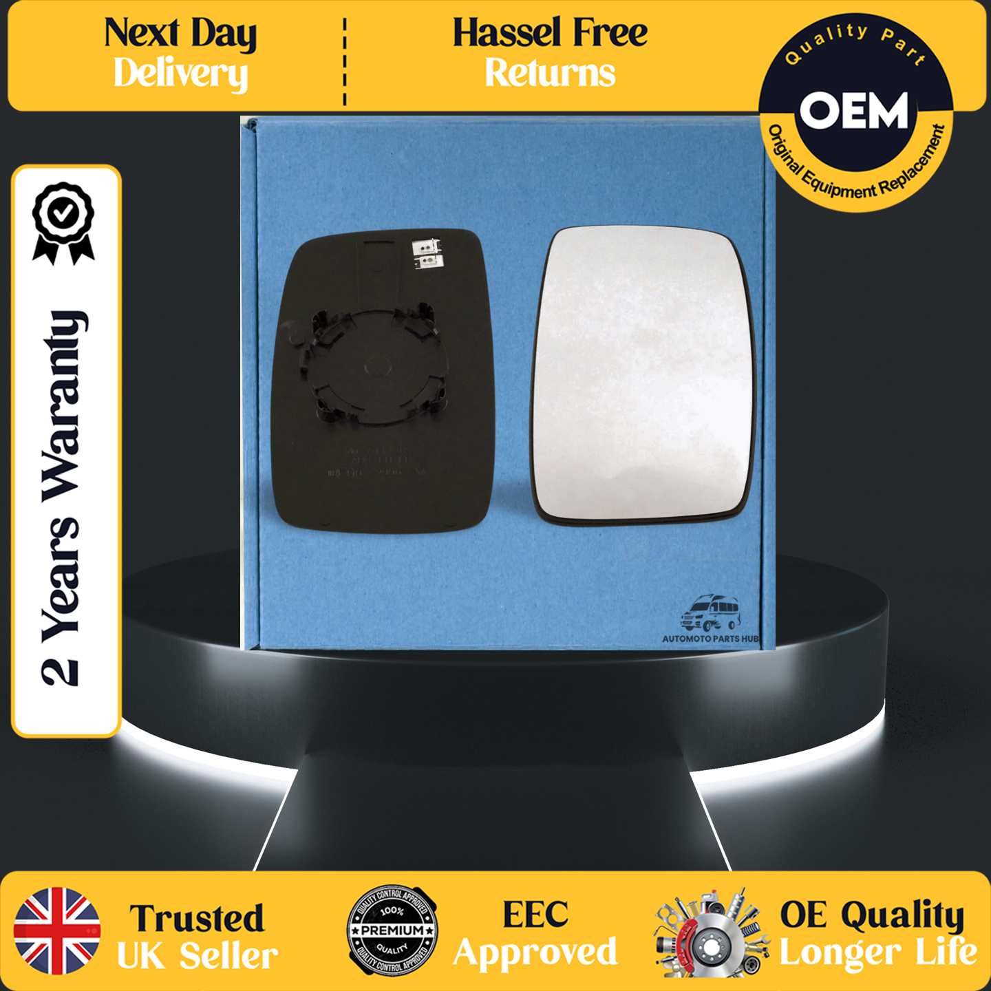 self adhesive wing mirror glass