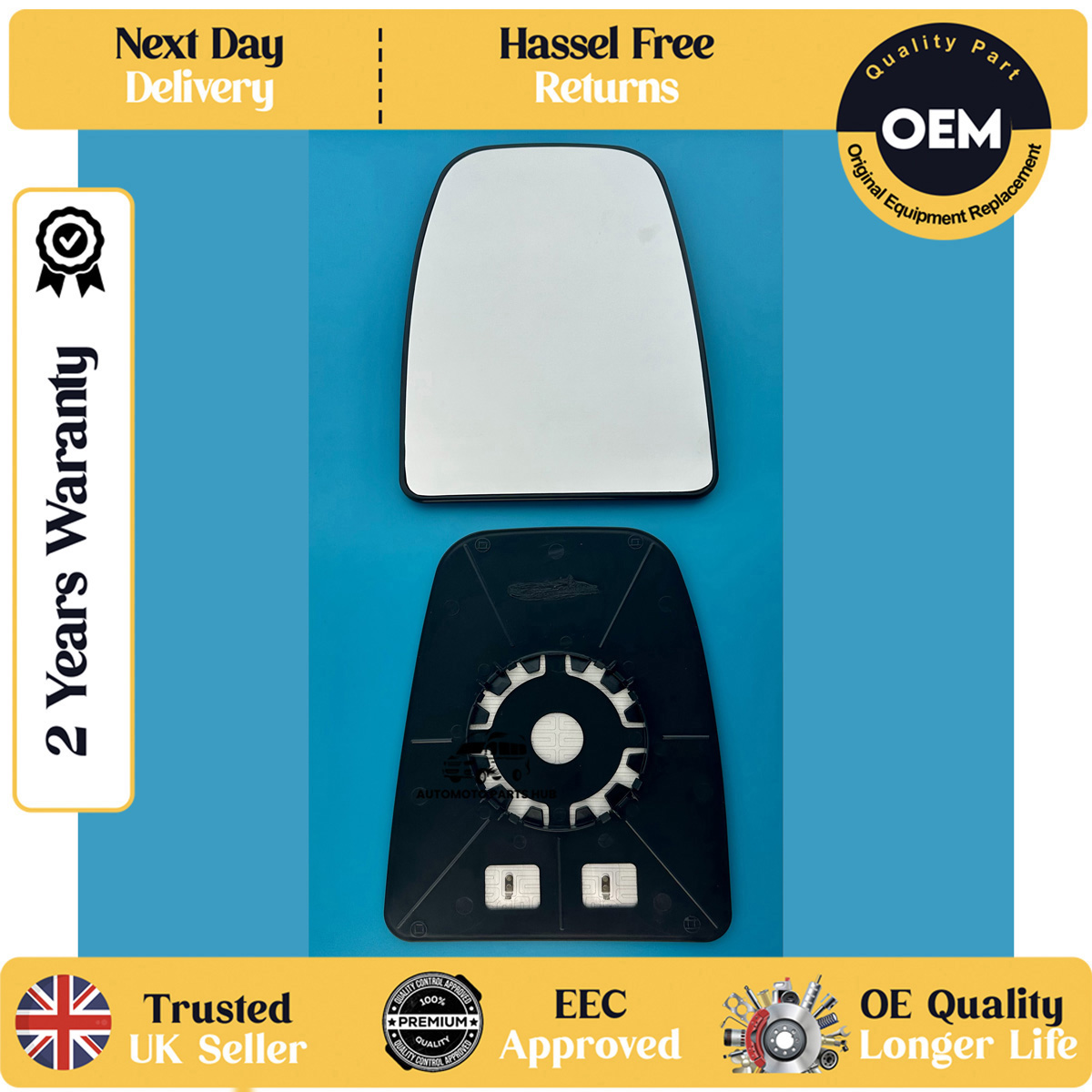 self adhesive wing mirror glass
