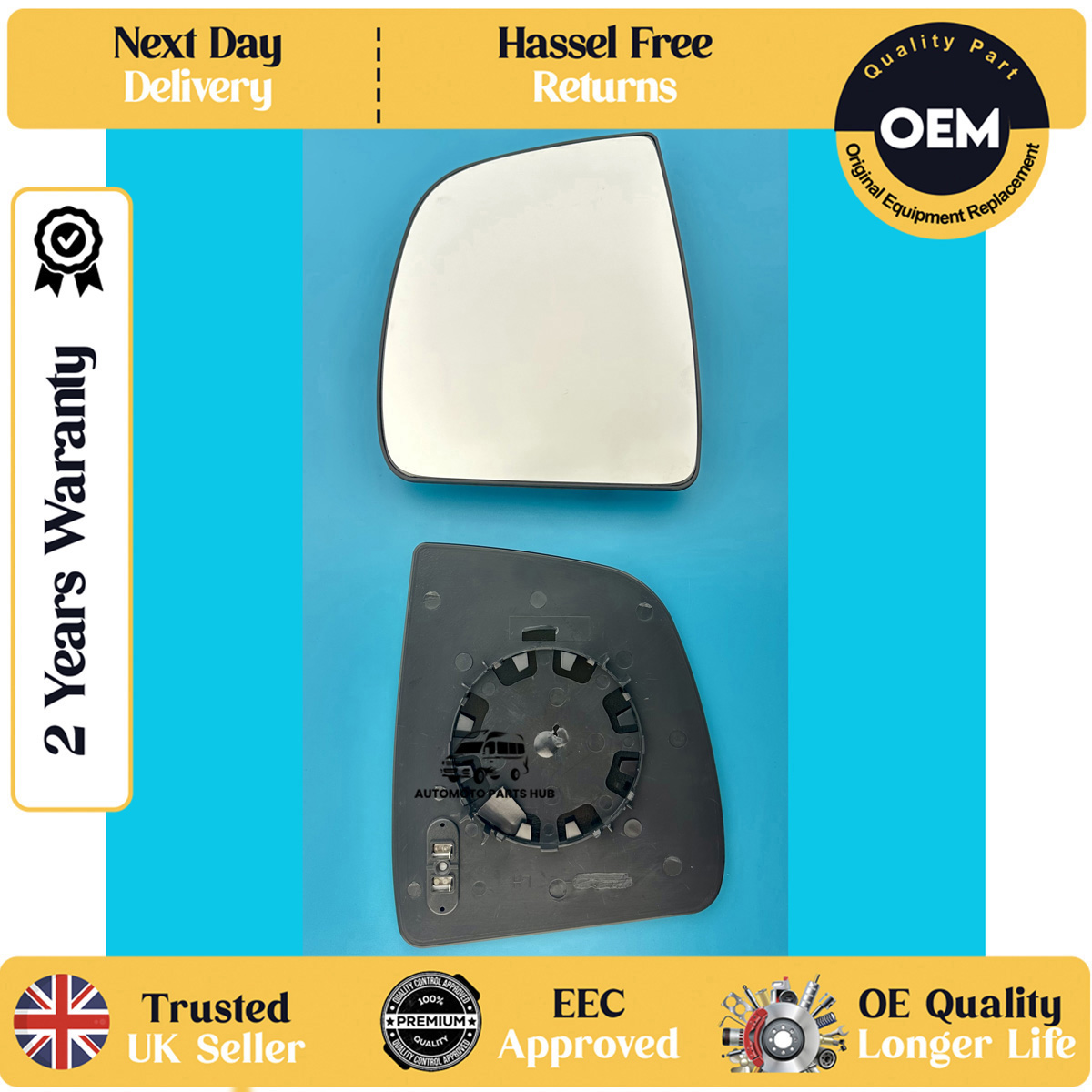 self adhesive wing mirror glass