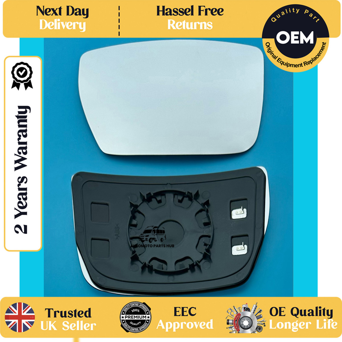 self adhesive wing mirror glass