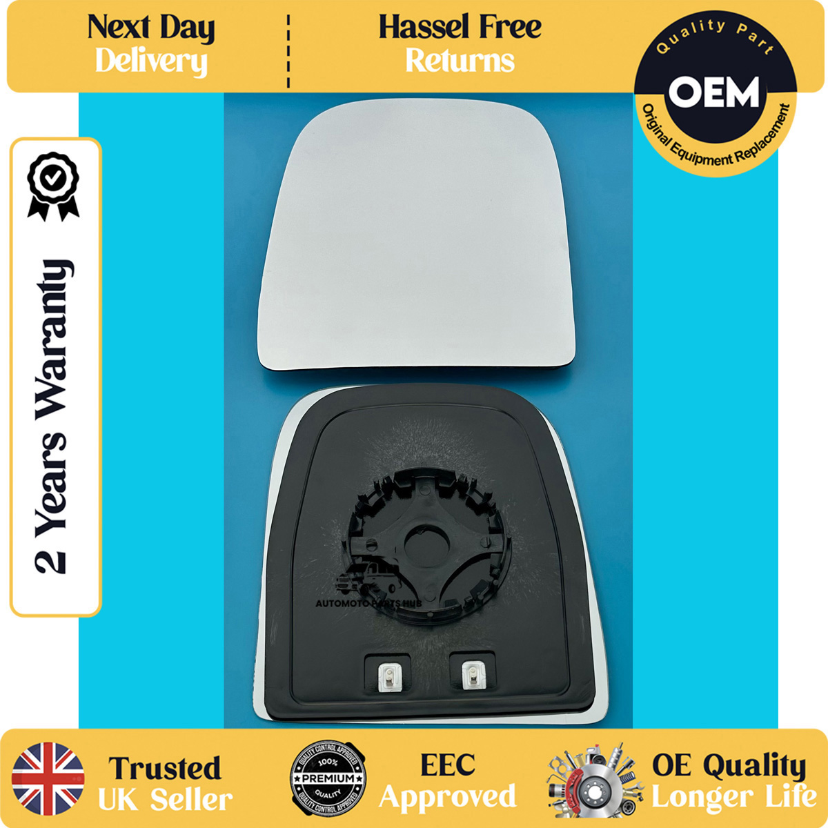 self adhesive wing mirror glass