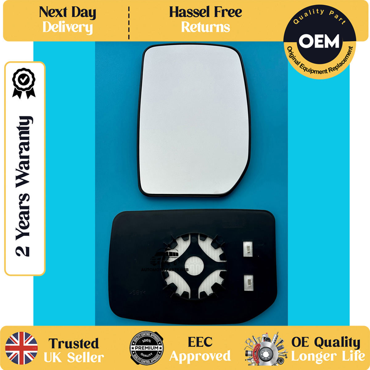 self adhesive wing mirror glass