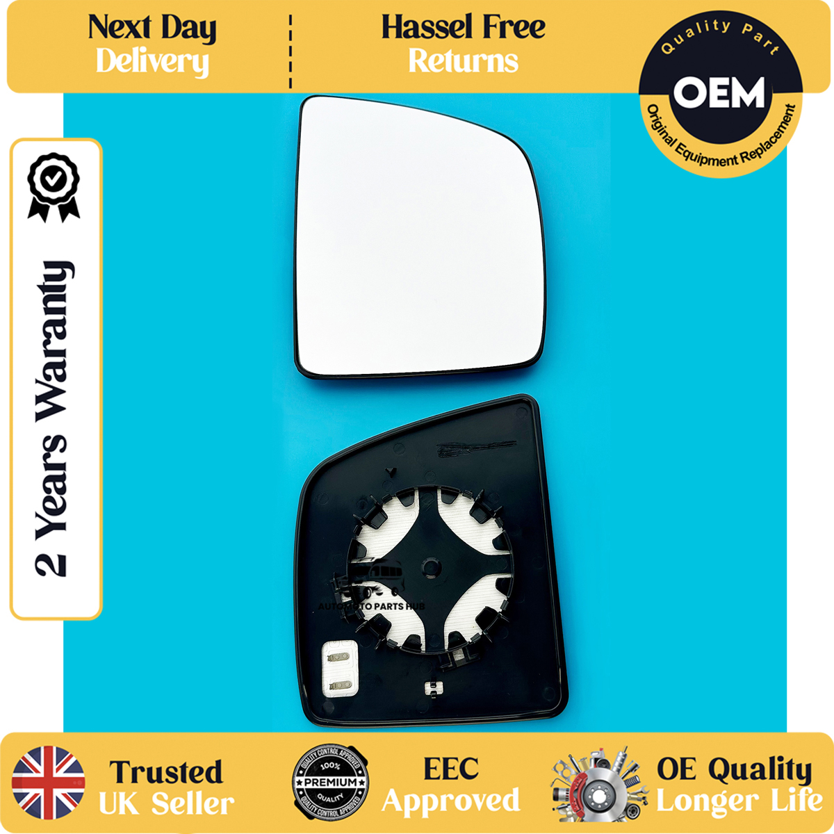 self adhesive wing mirror glass