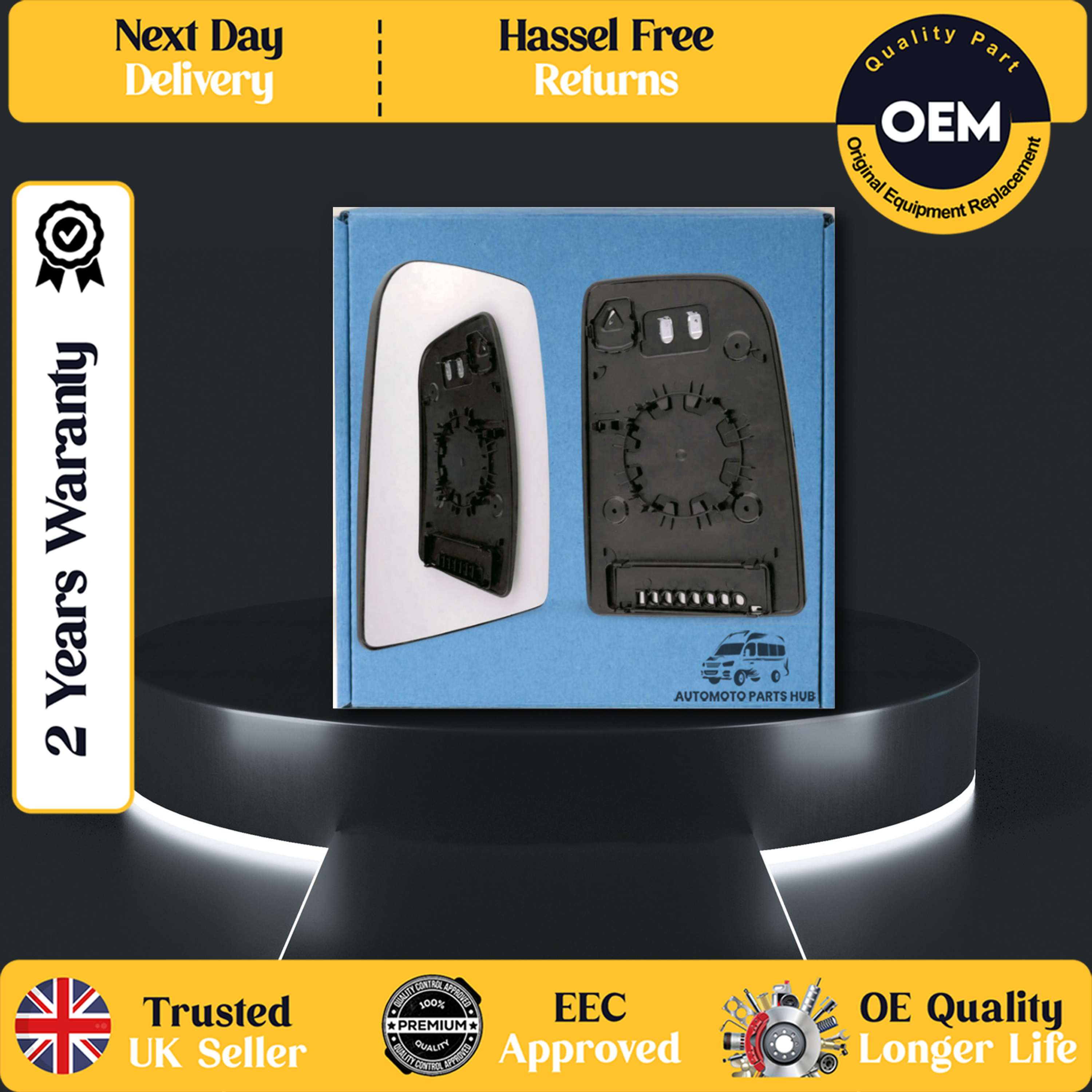 self adhesive wing mirror glass