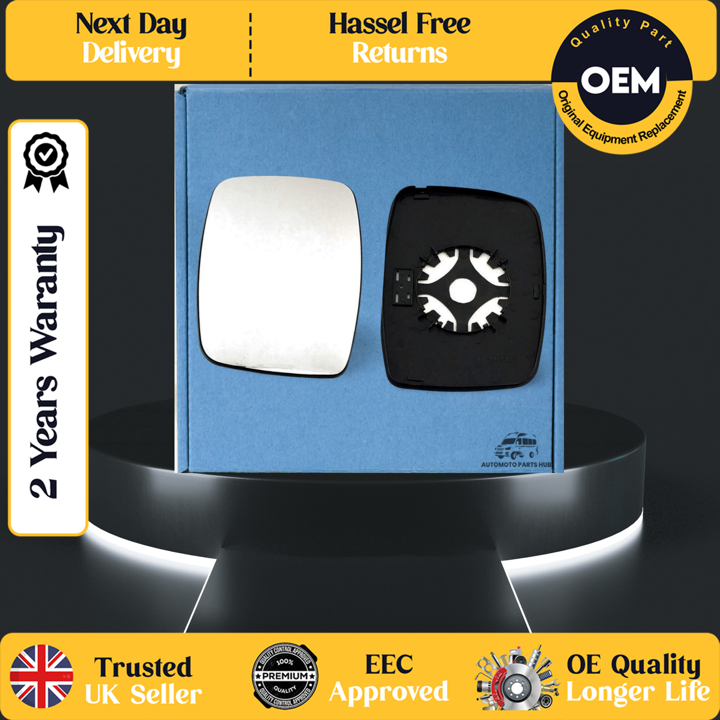 self adhesive wing mirror glass
