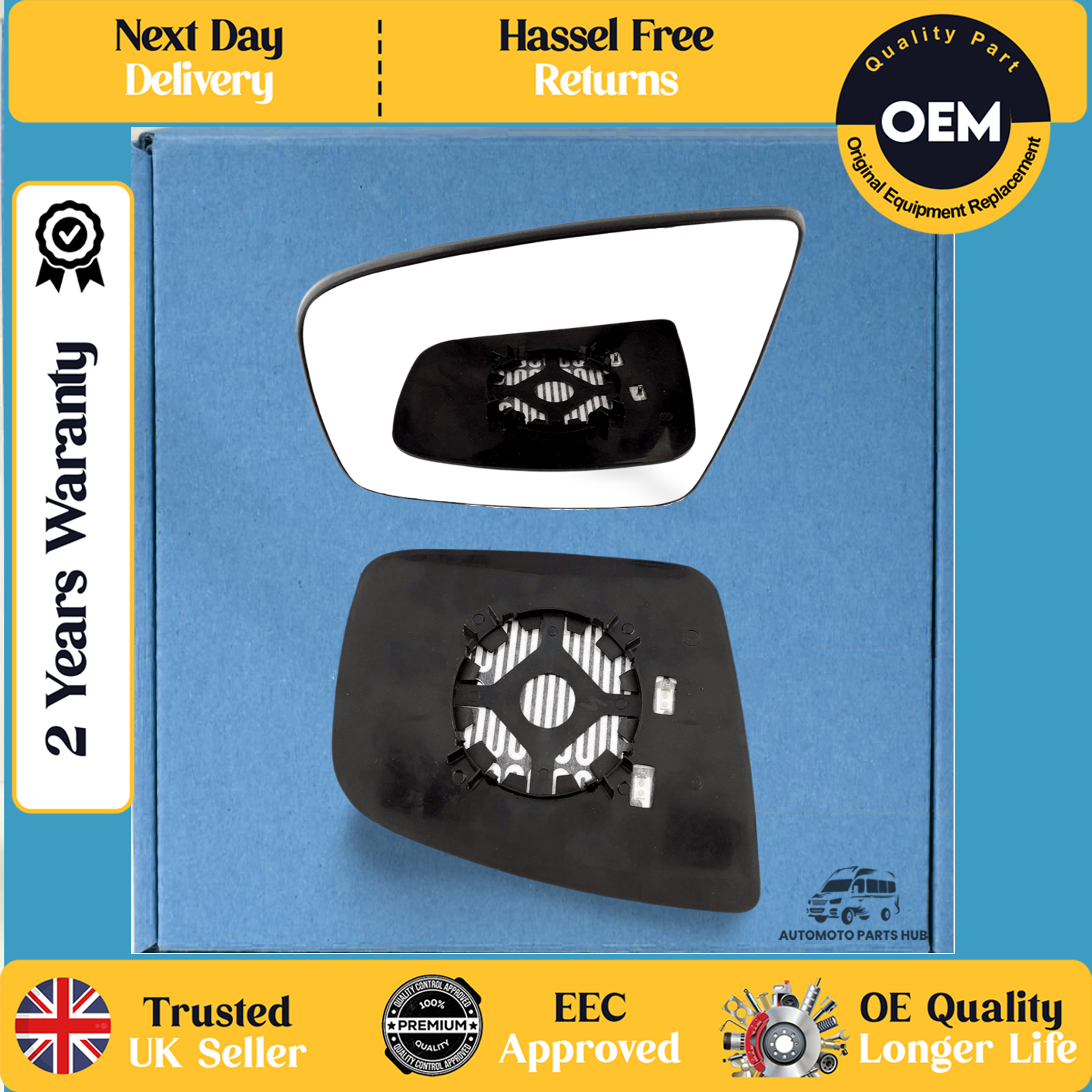 self adhesive wing mirror glass