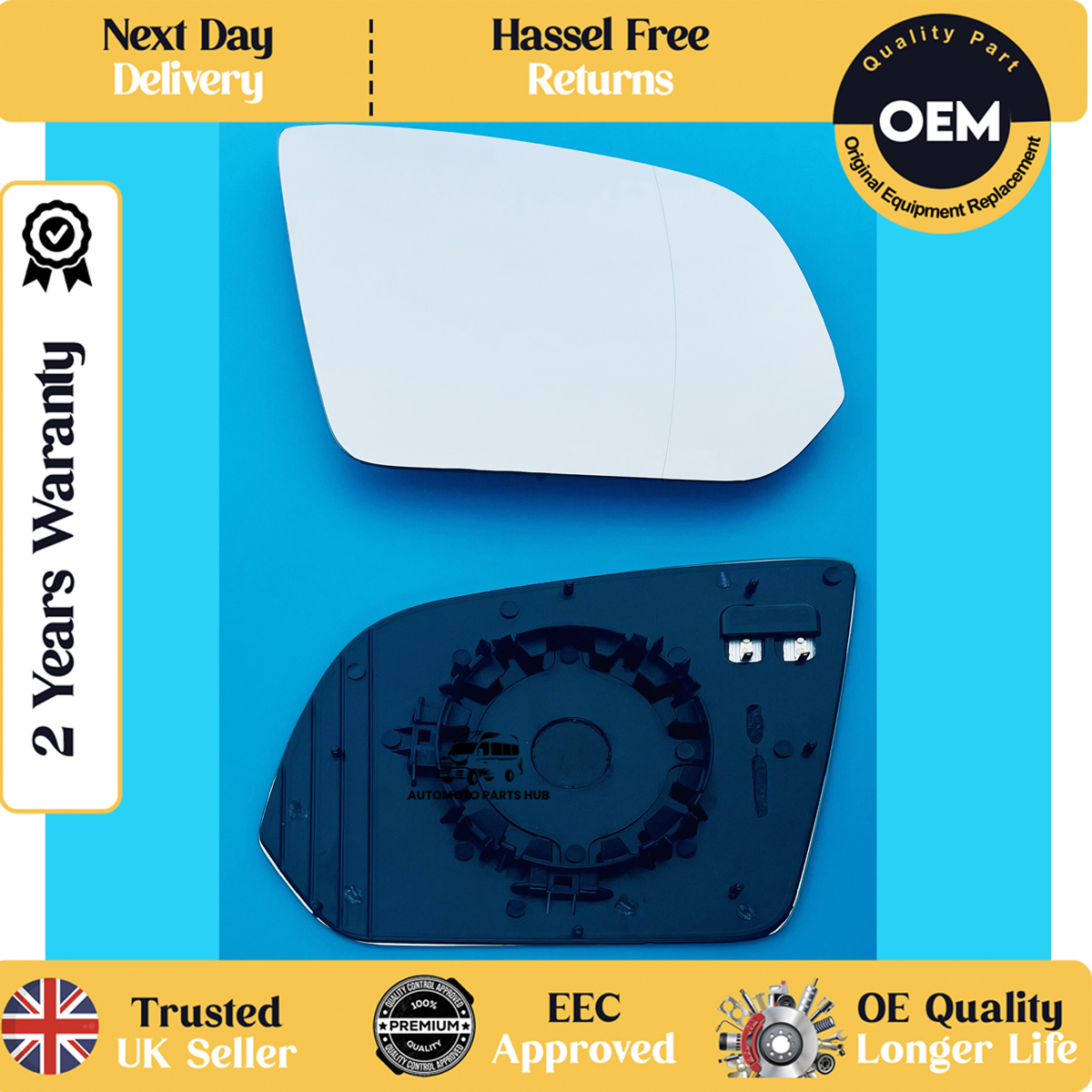 self adhesive wing mirror glass
