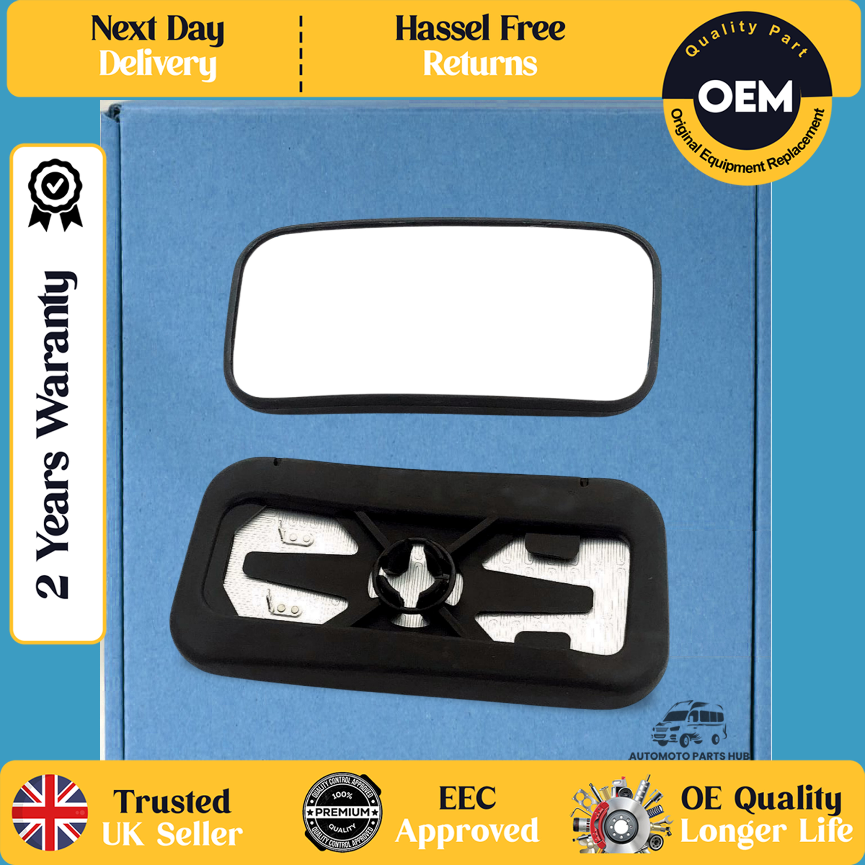 self adhesive wing mirror glass