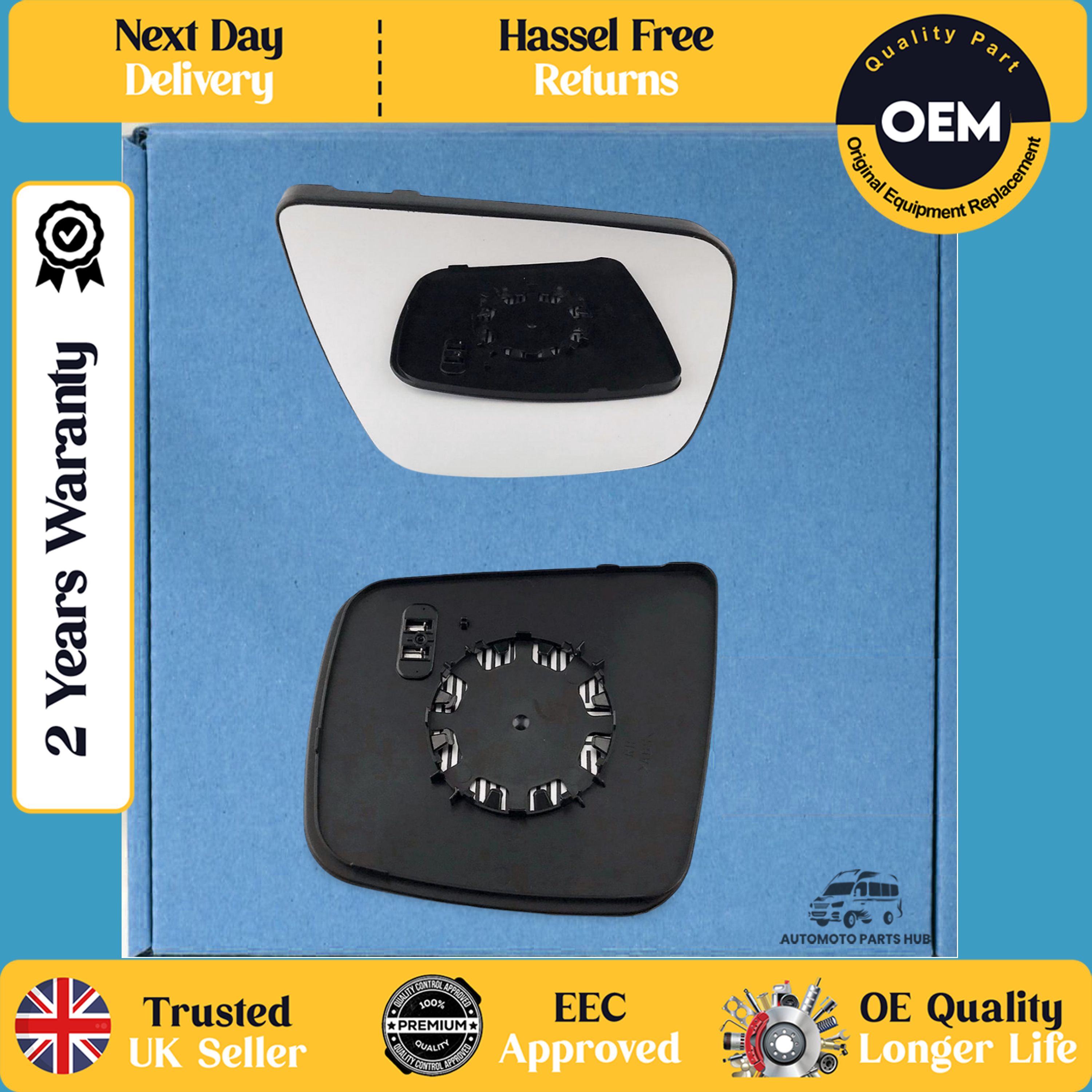 self adhesive wing mirror glass