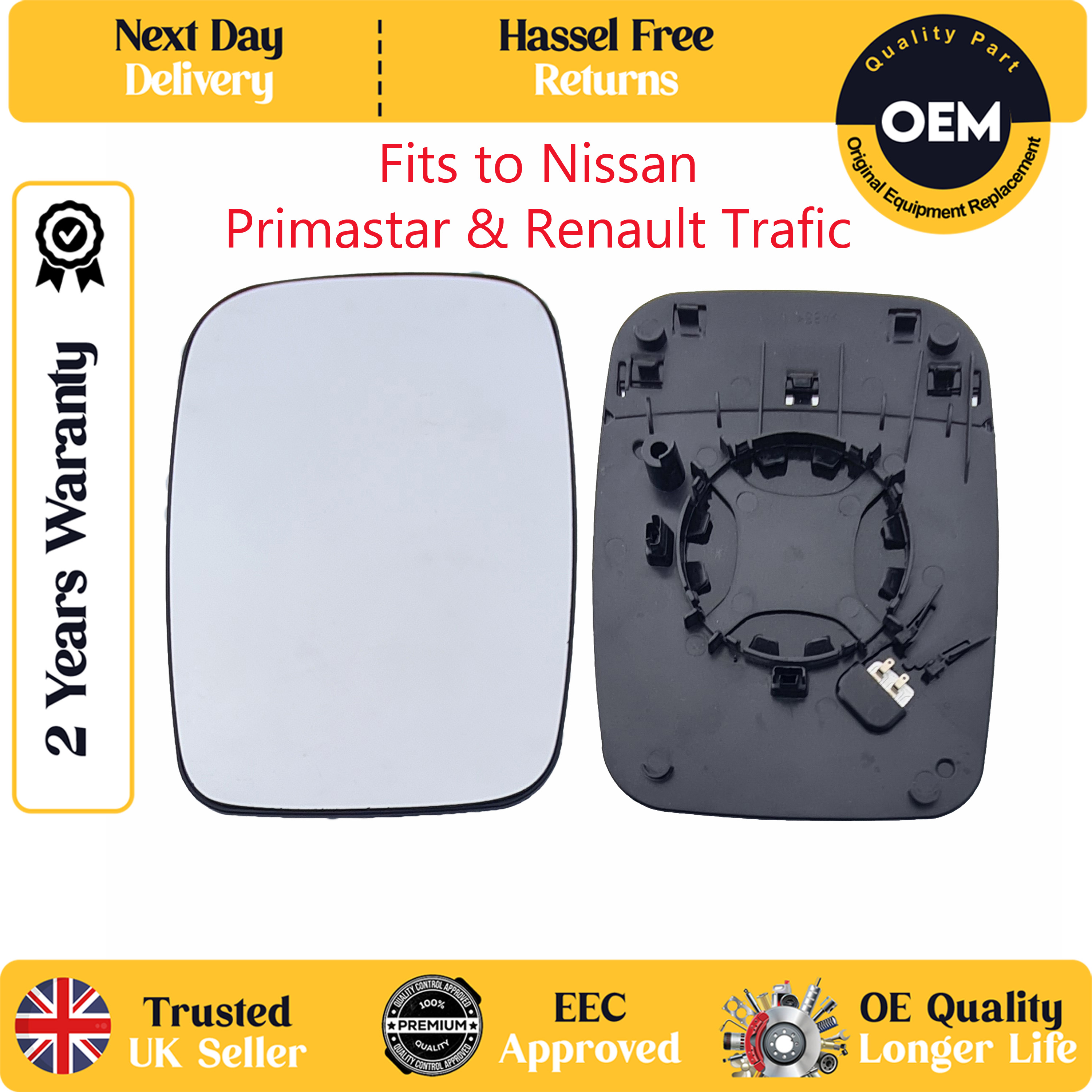 self adhesive wing mirror glass
