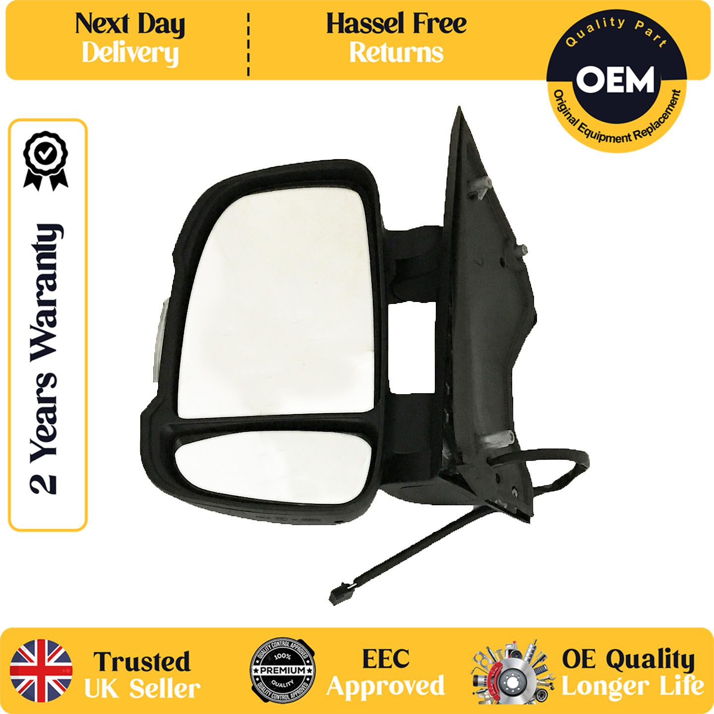 self adhesive wing mirror glass