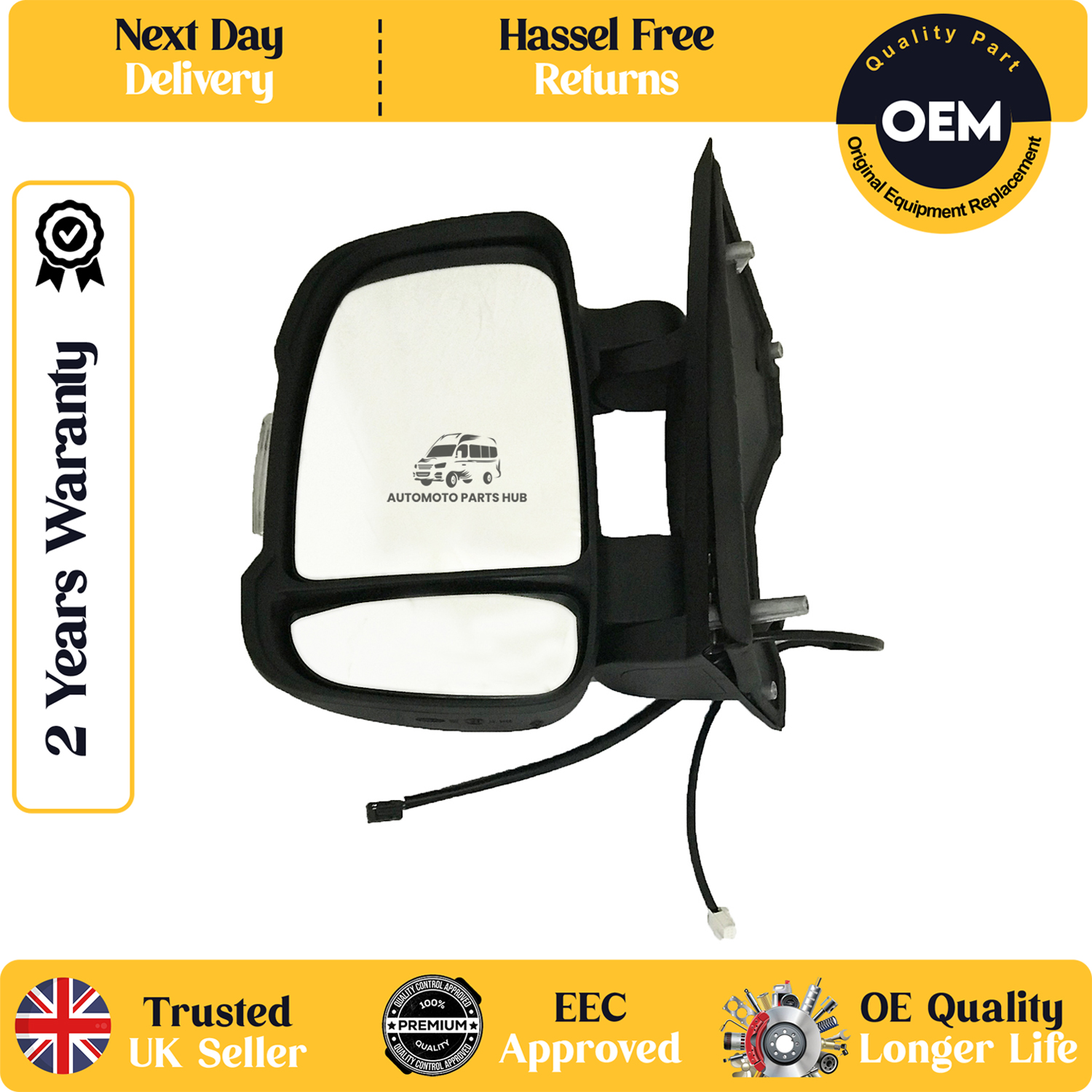 self adhesive wing mirror glass