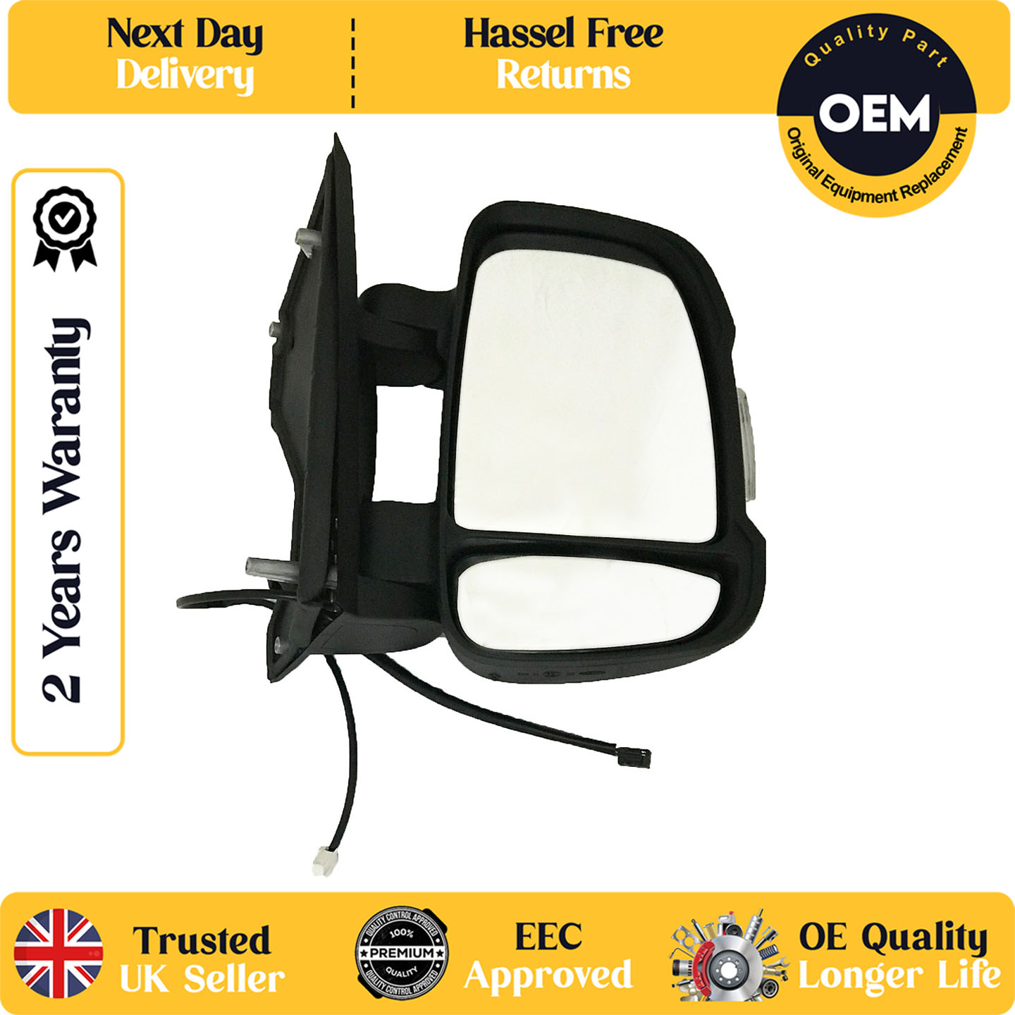self adhesive wing mirror glass