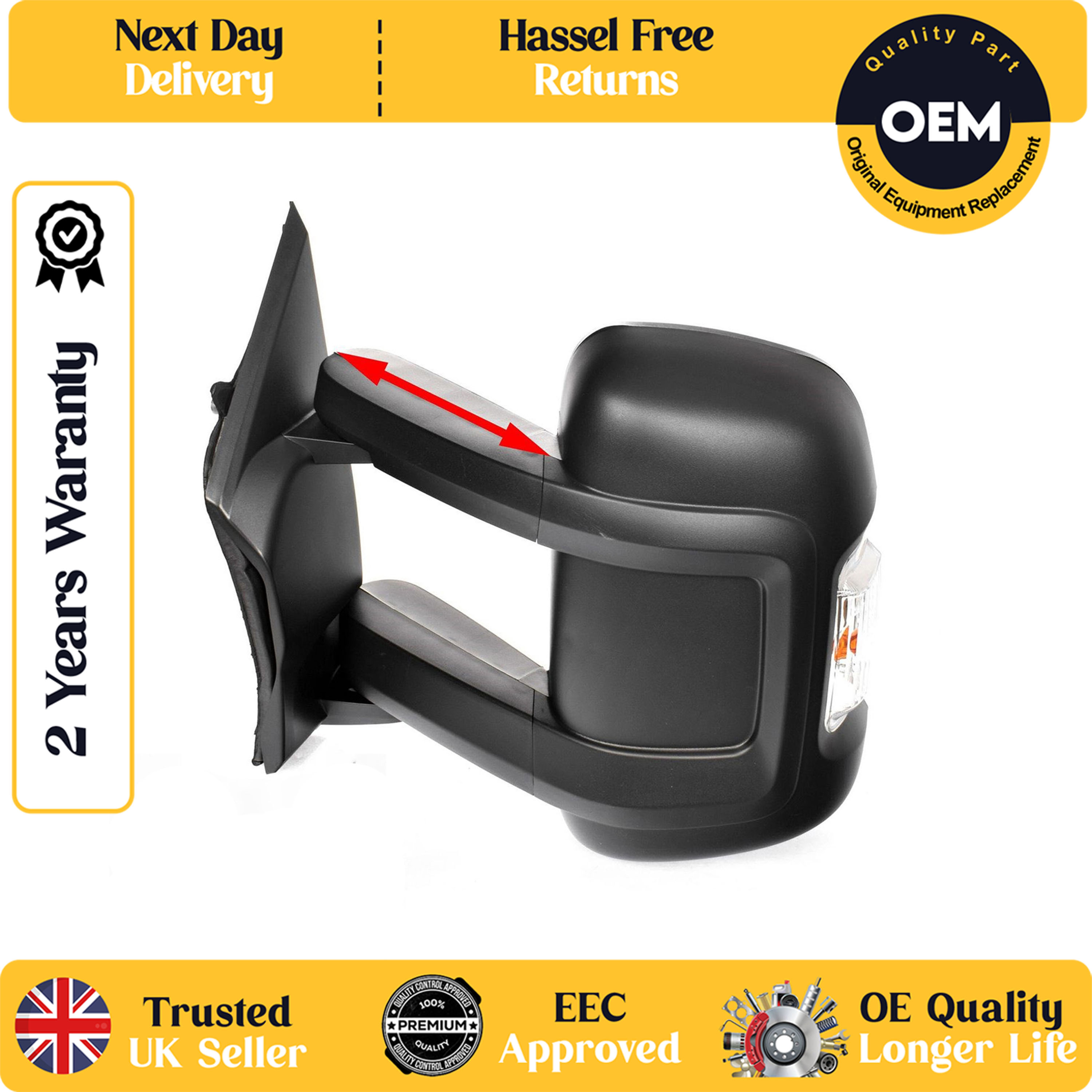 Vauxhall Movano 2022 - 2026 Complete Mirror Units