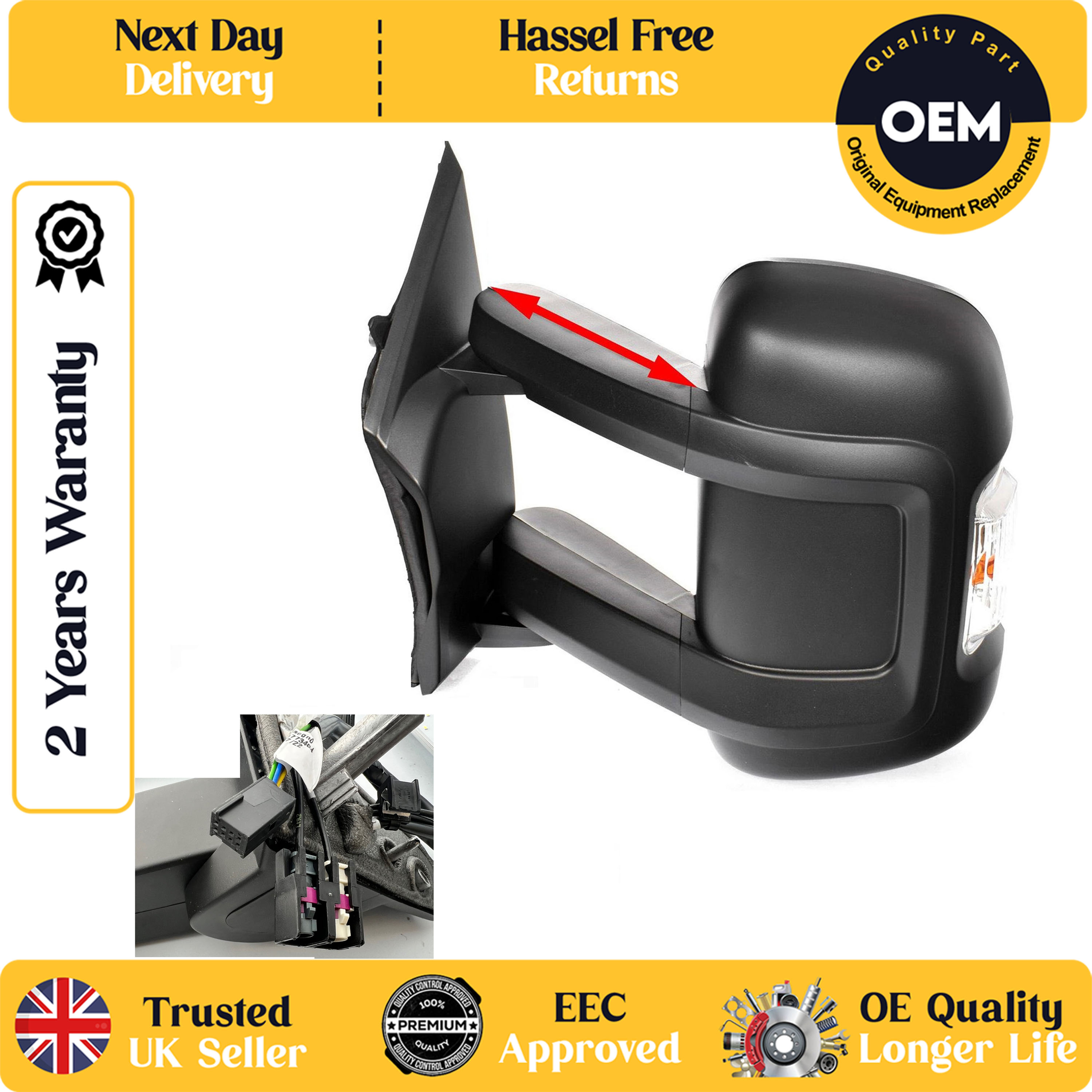 Vauxhall Movano 2022 - 2026 Complete Mirror Units