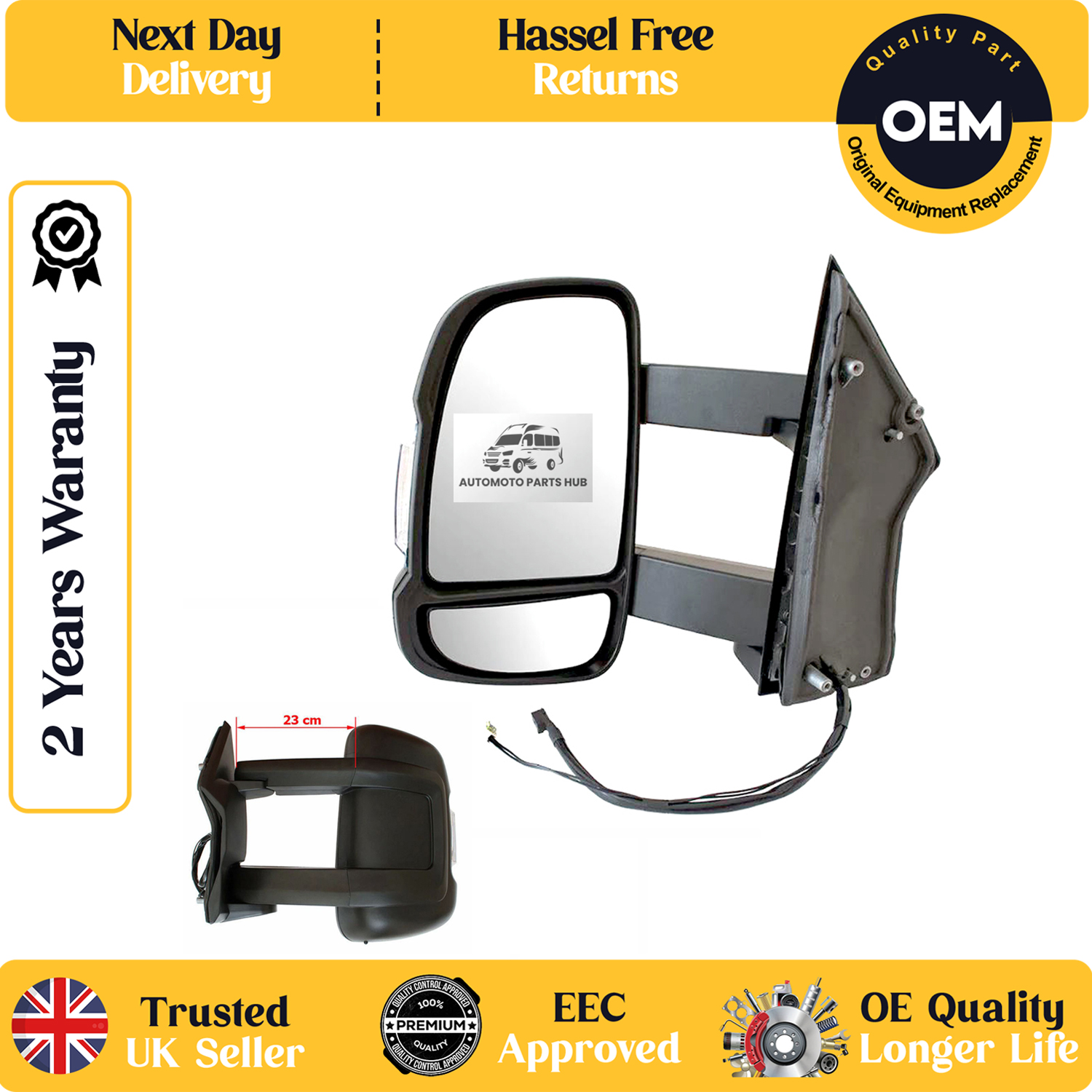 Citroen Relay 2006 - 2024 Complete Mirror Units
