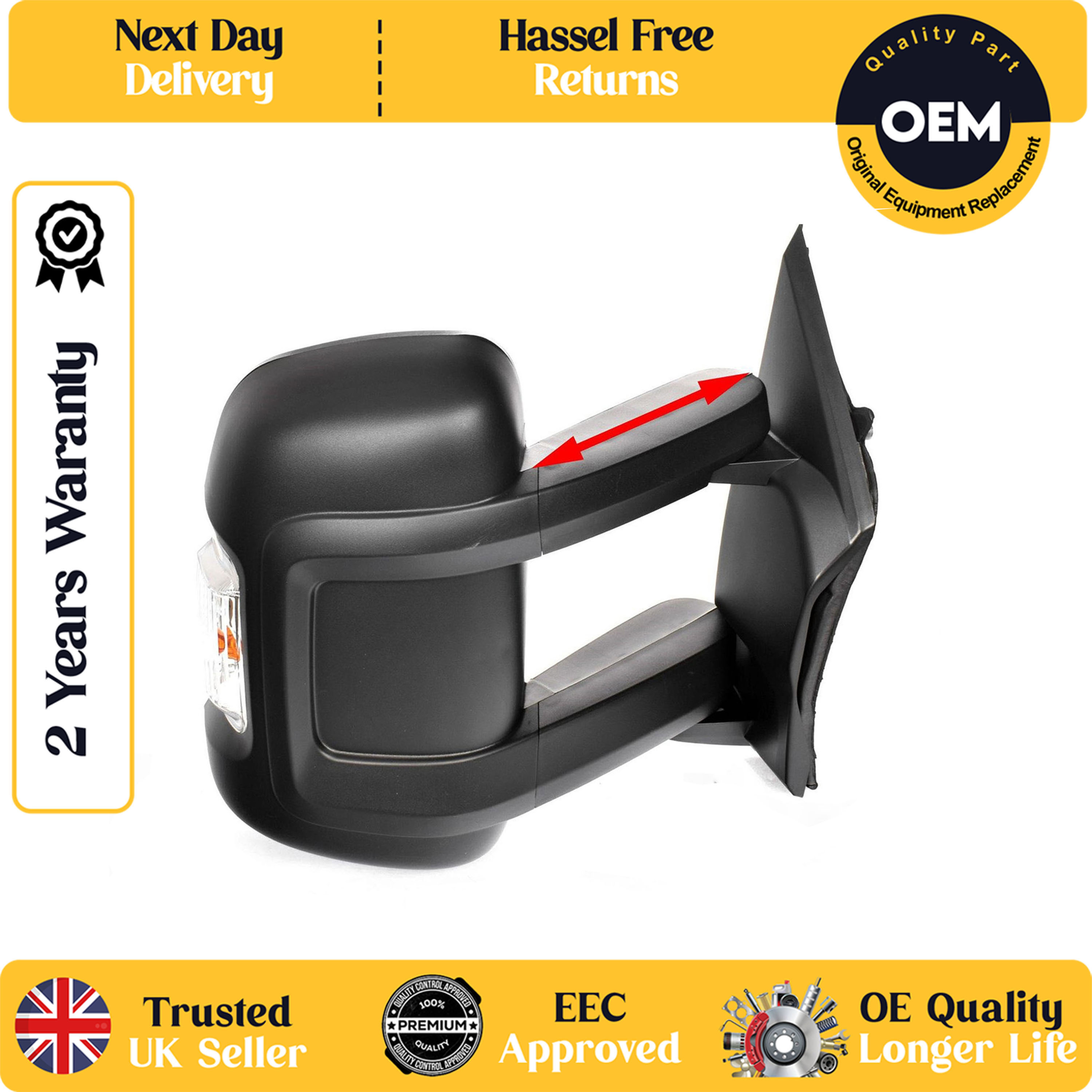 Vauxhall Movano 2022 - 2026 Complete Mirror Units