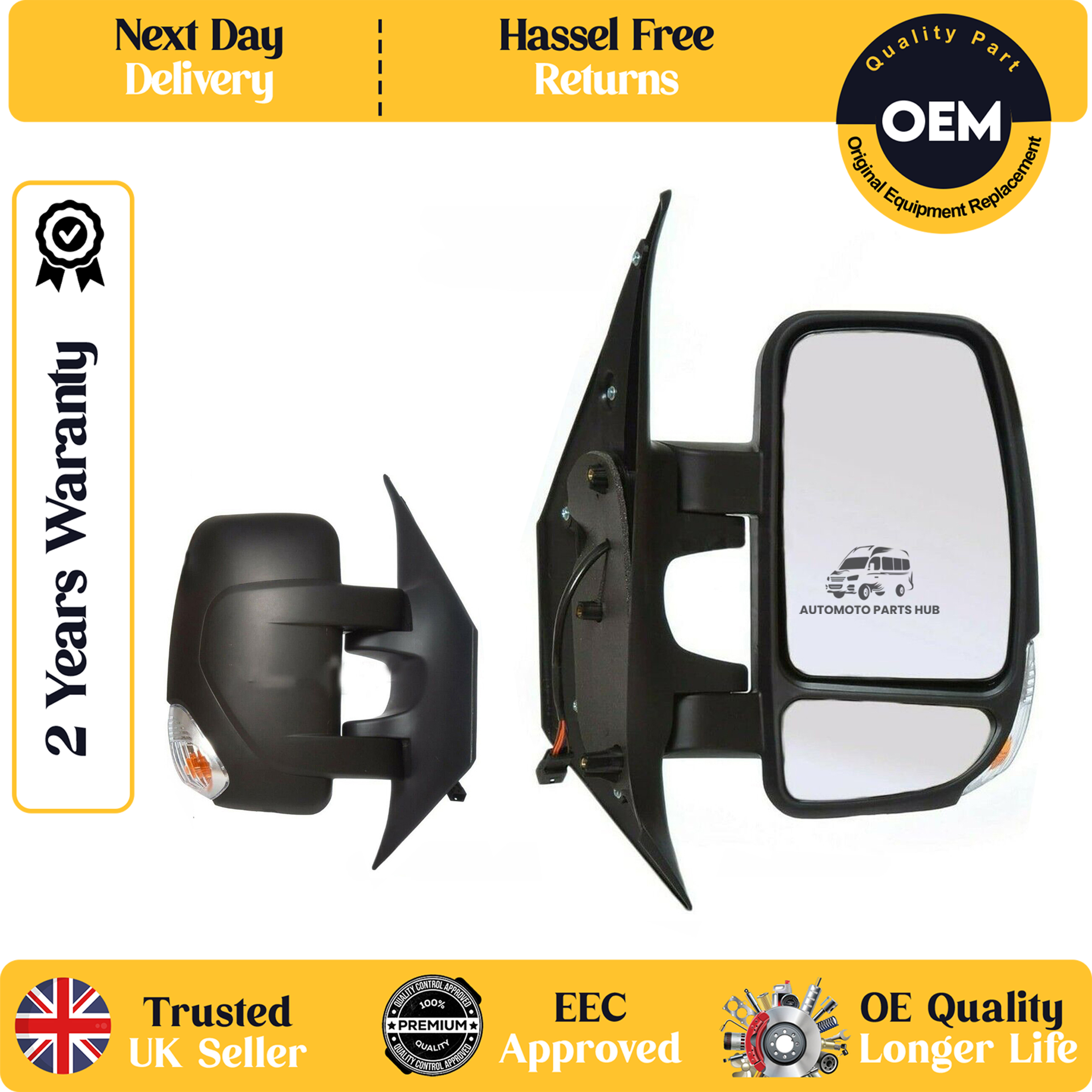 self adhesive wing mirror glass