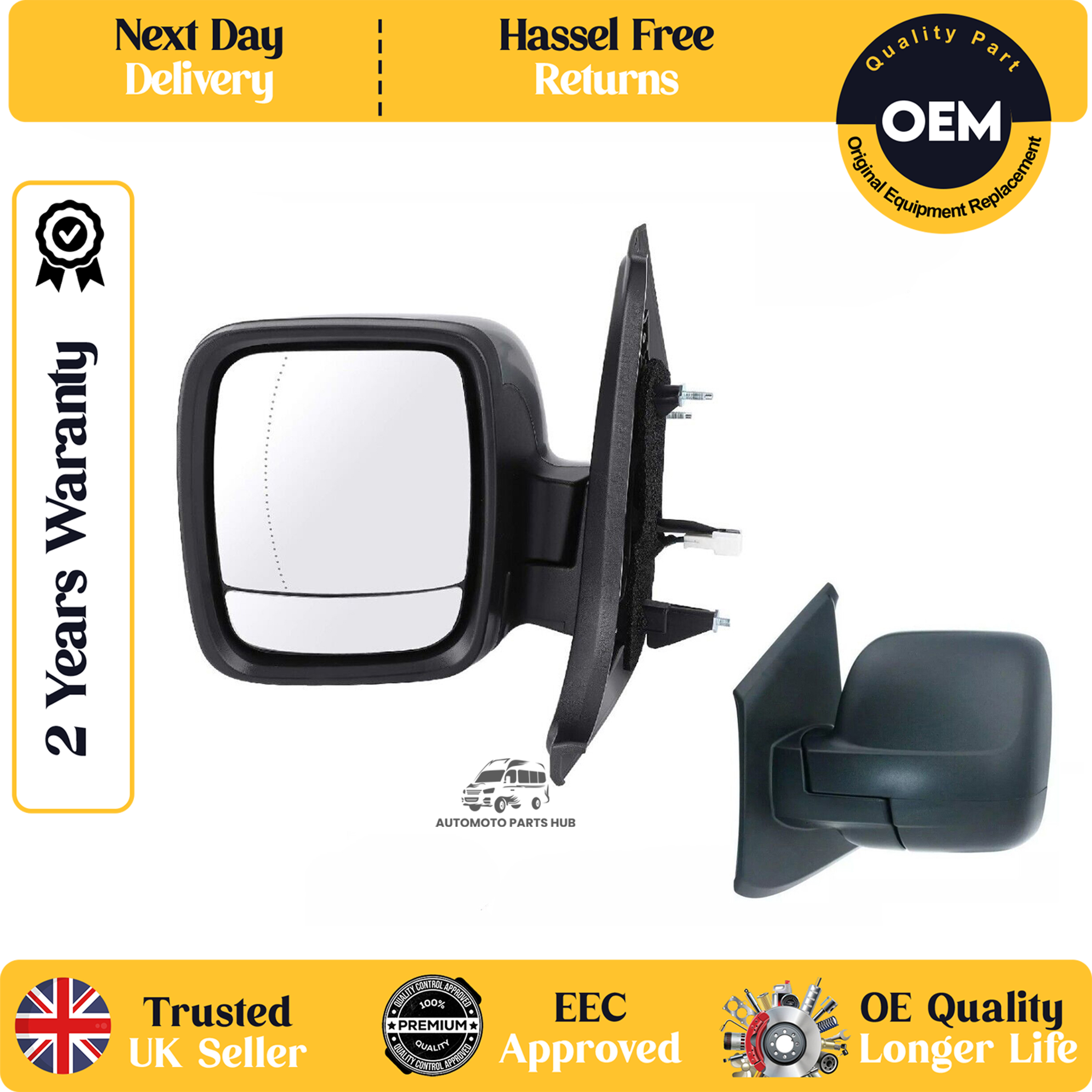 self adhesive wing mirror glass