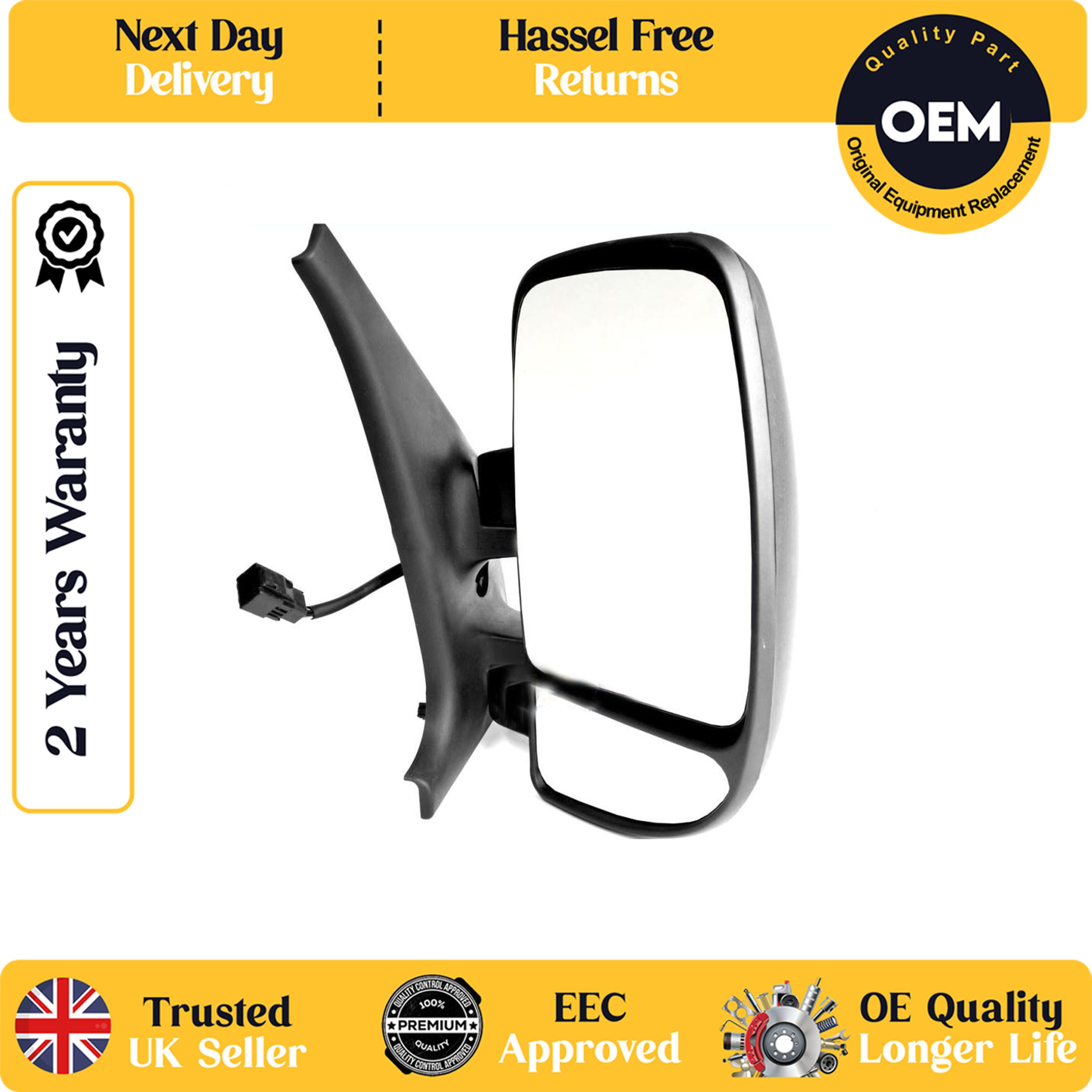 self adhesive wing mirror glass