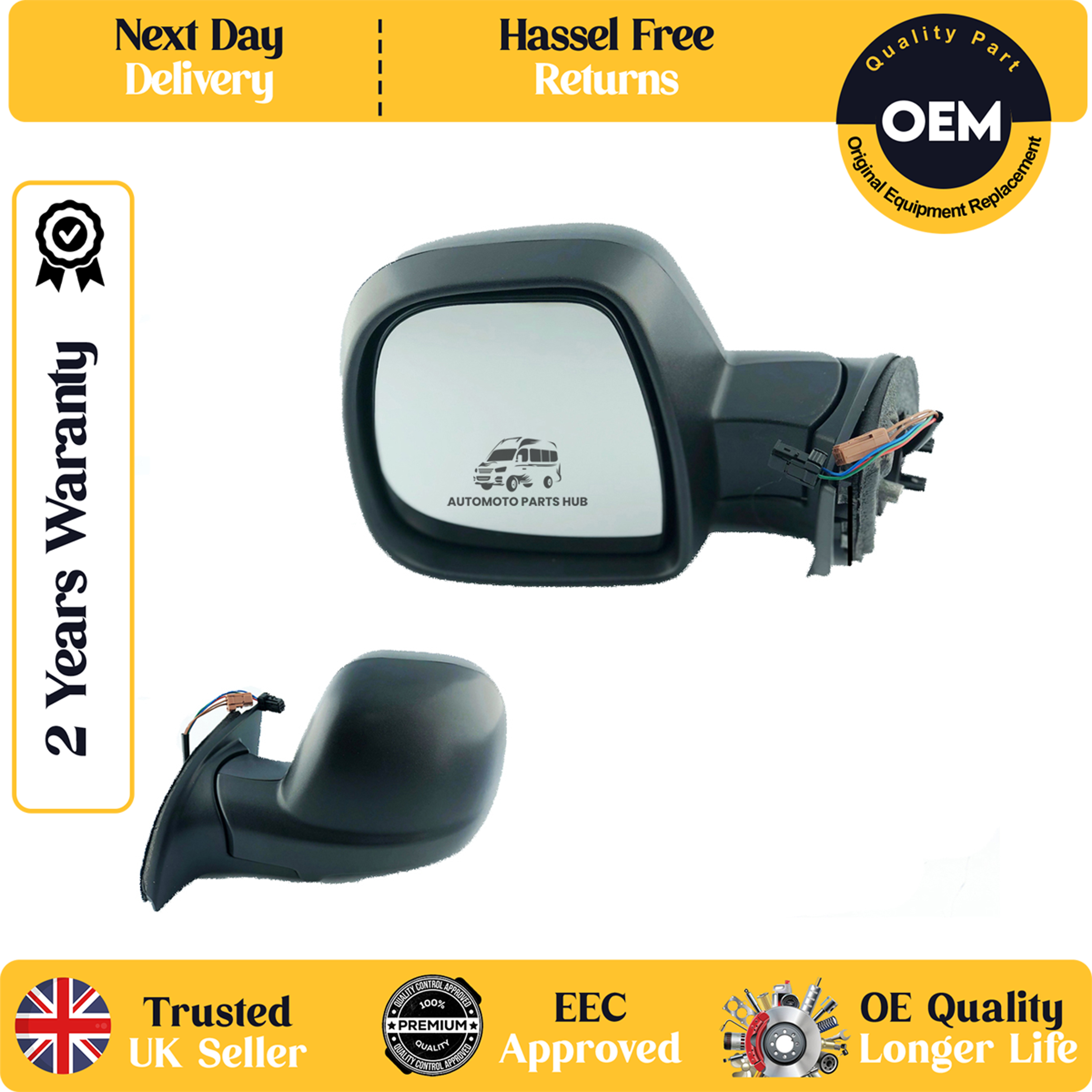 self adhesive wing mirror glass