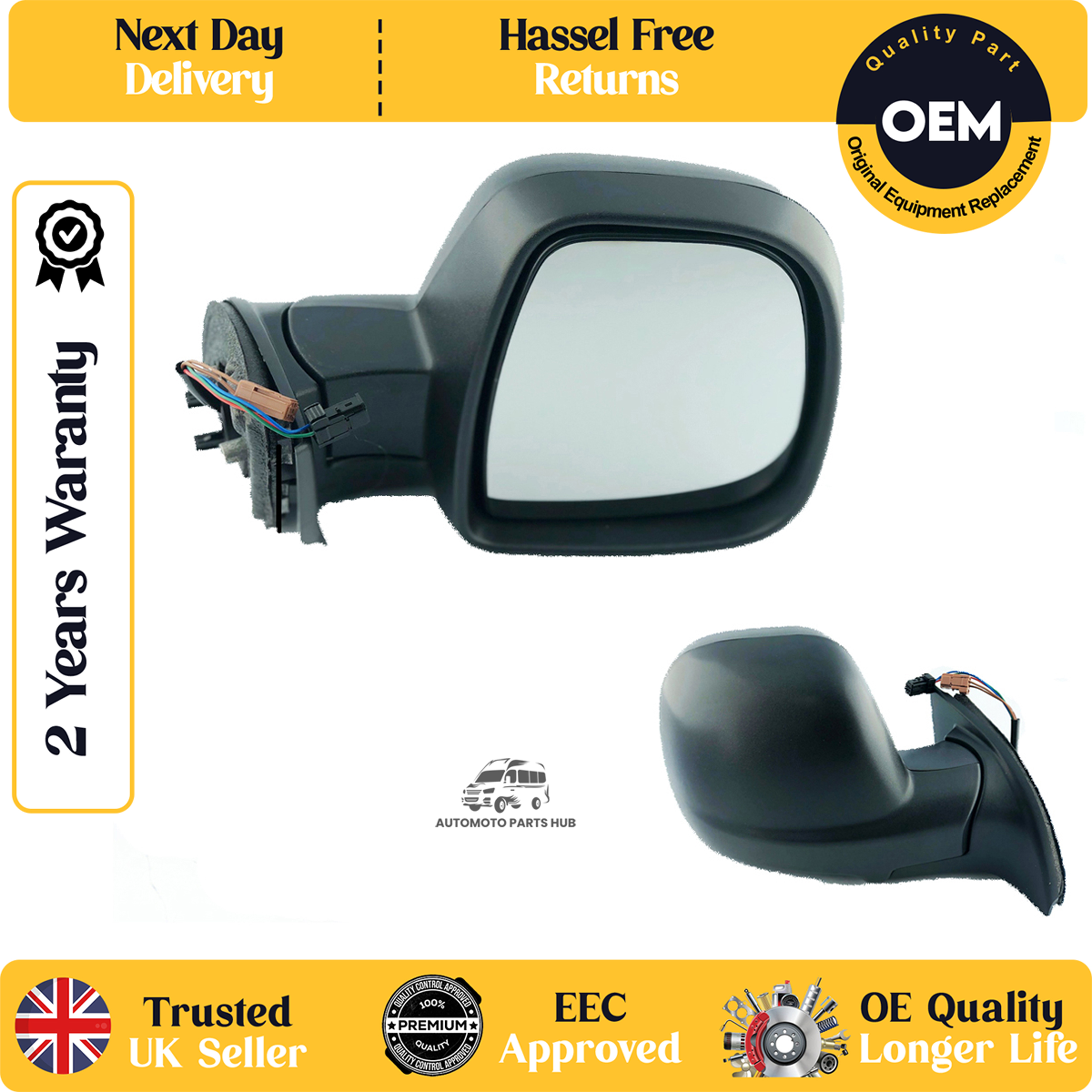 self adhesive wing mirror glass