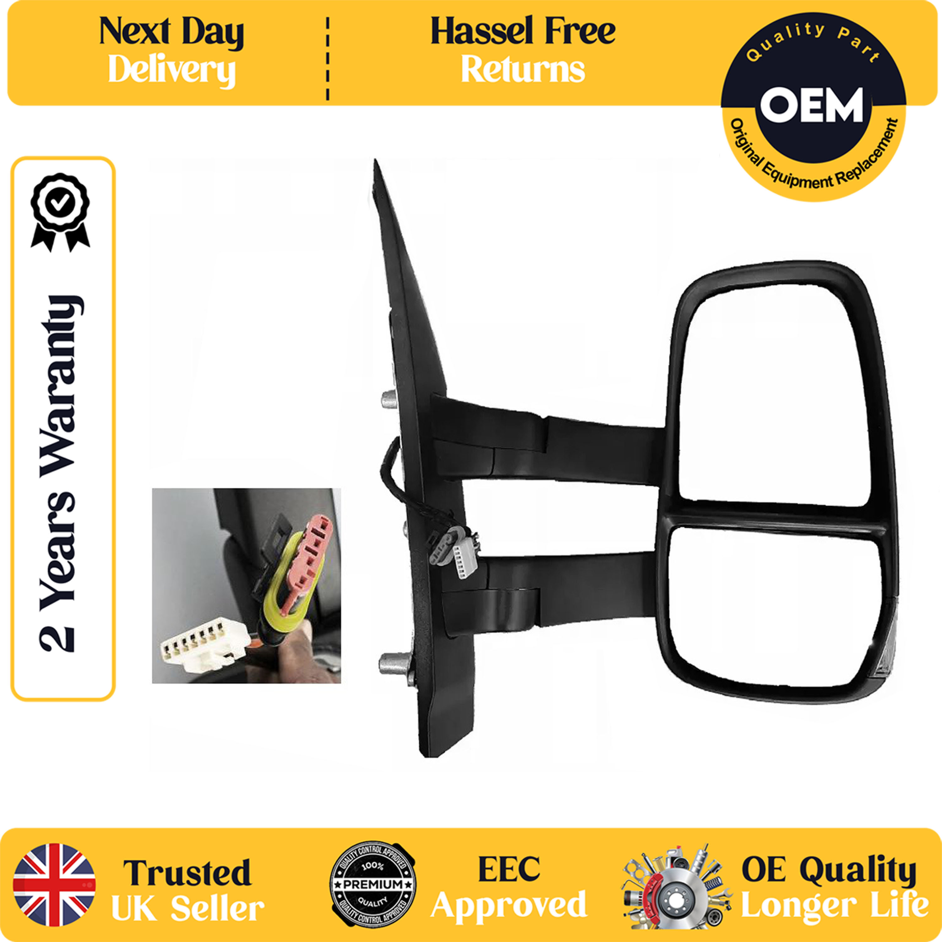 self adhesive wing mirror glass