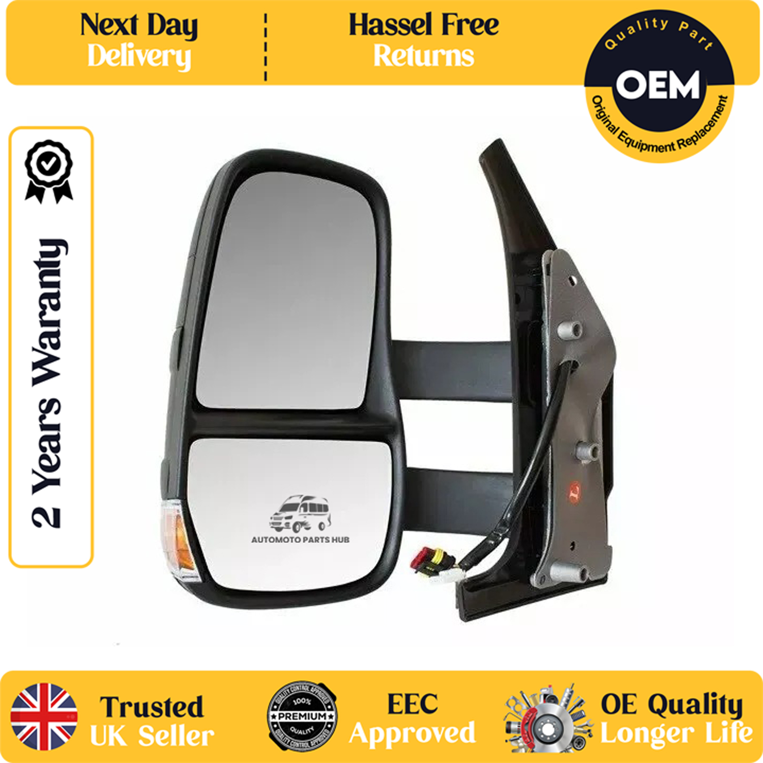 self adhesive wing mirror glass