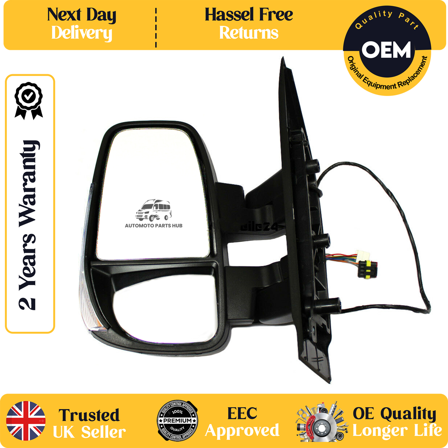self adhesive wing mirror glass