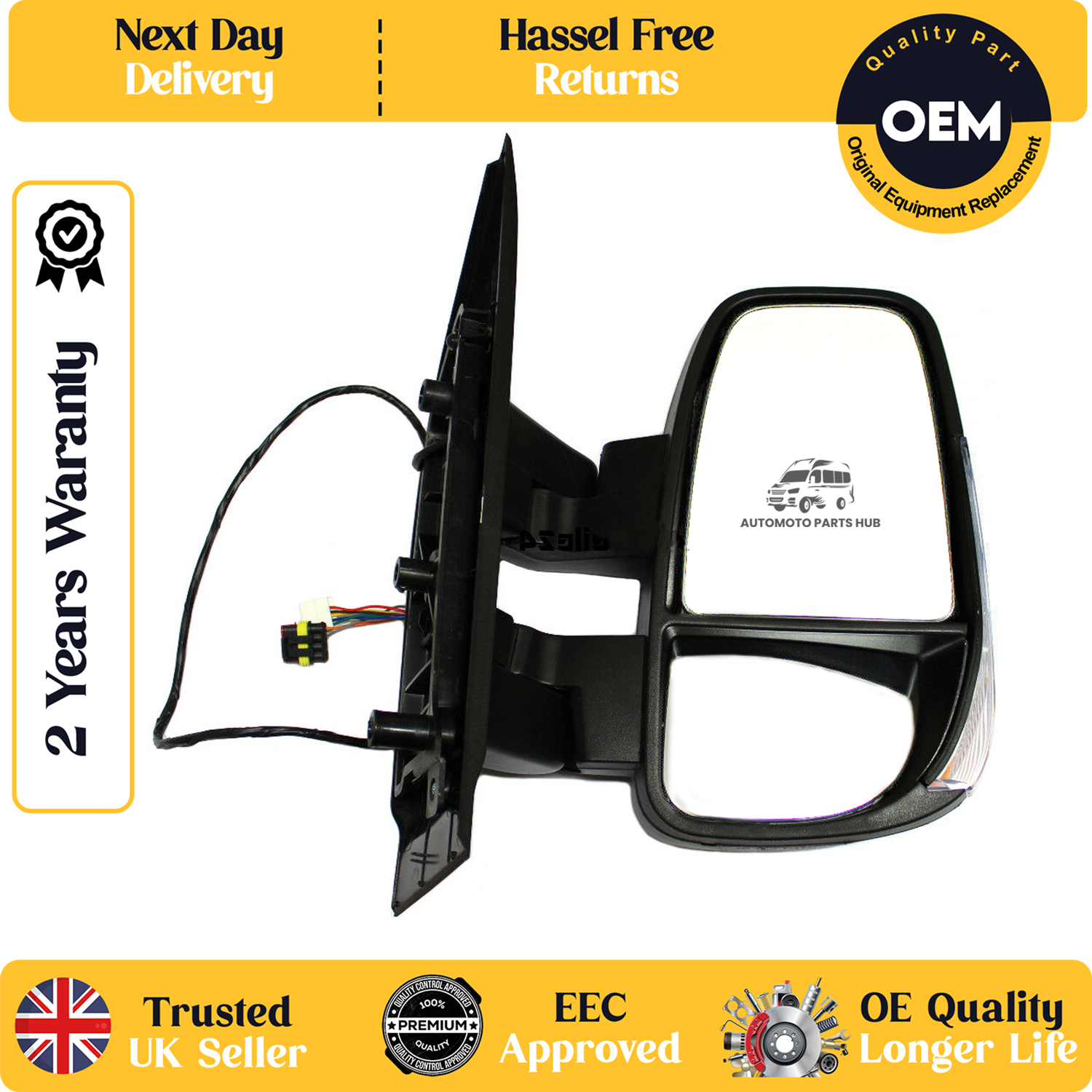 self adhesive wing mirror glass