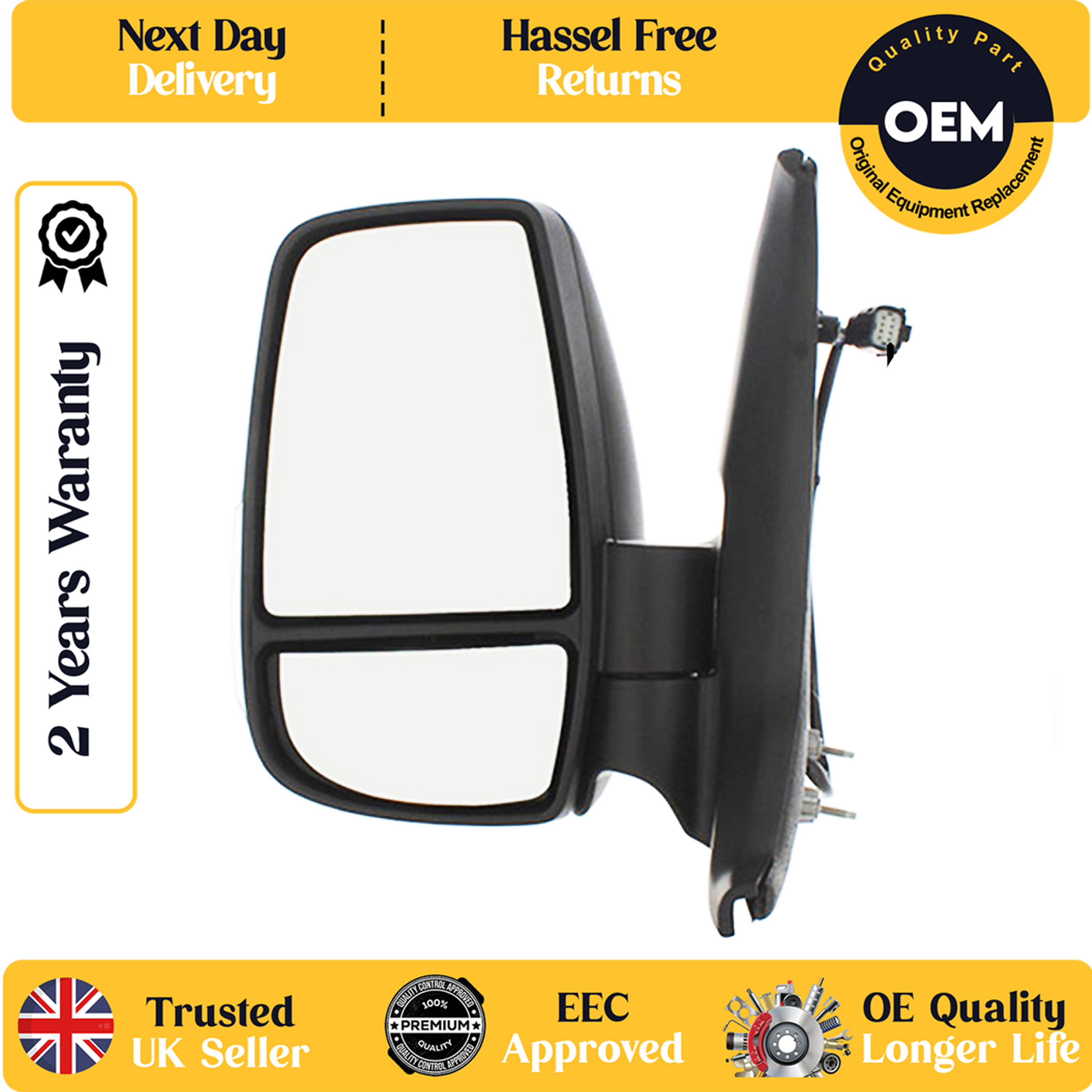 self adhesive wing mirror glass