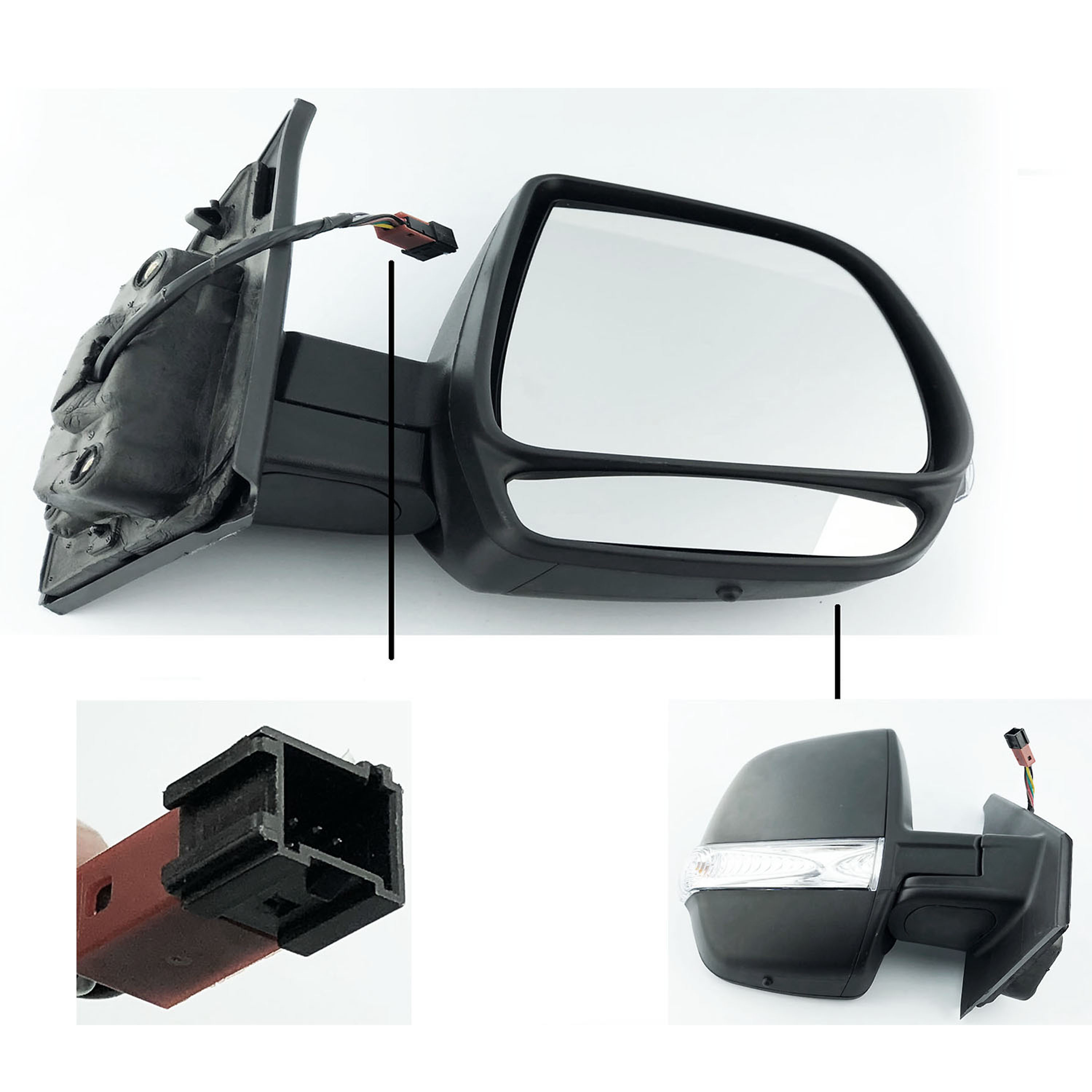 Fiat Doblo 2009 - 2022 Complete Mirror Units