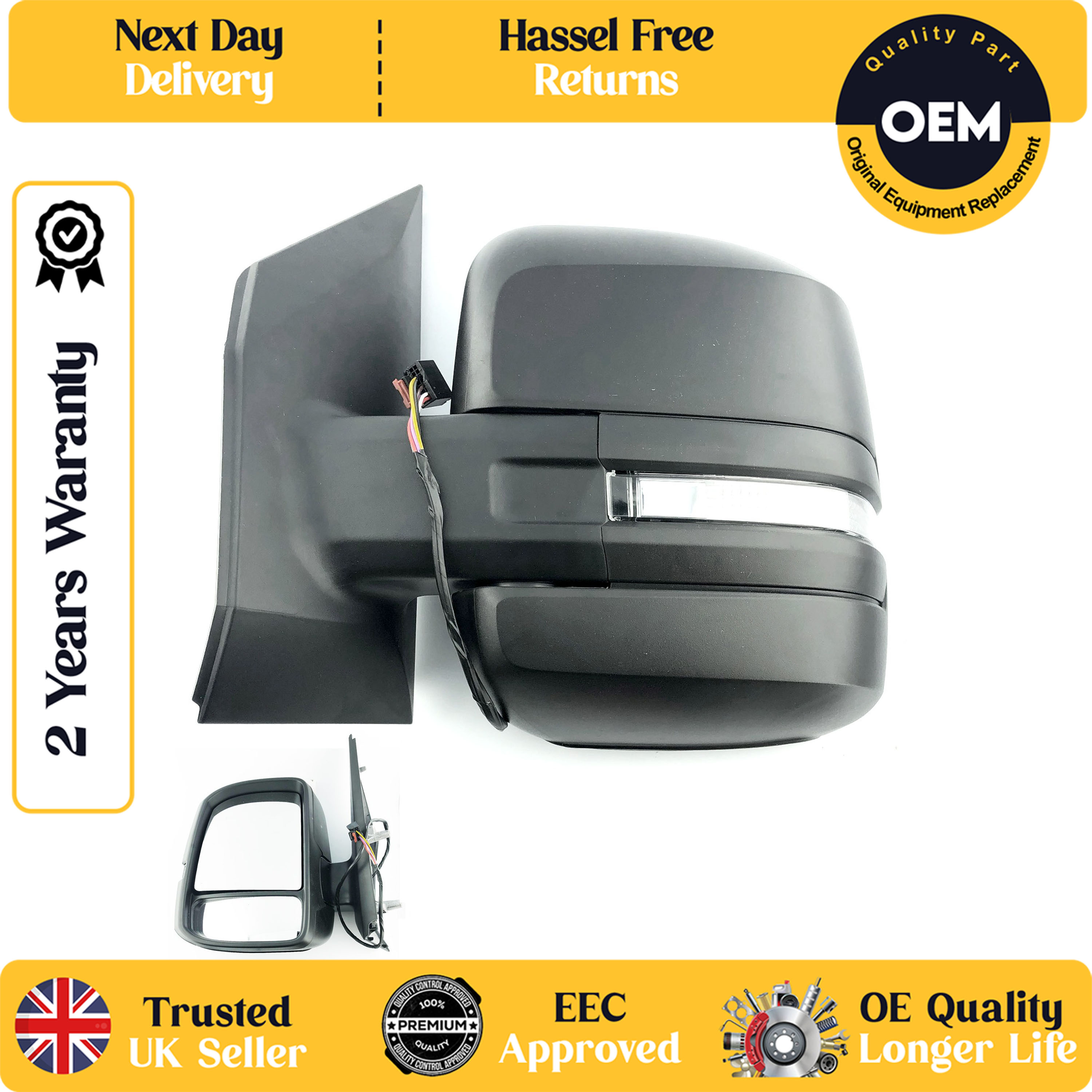 self adhesive wing mirror glass