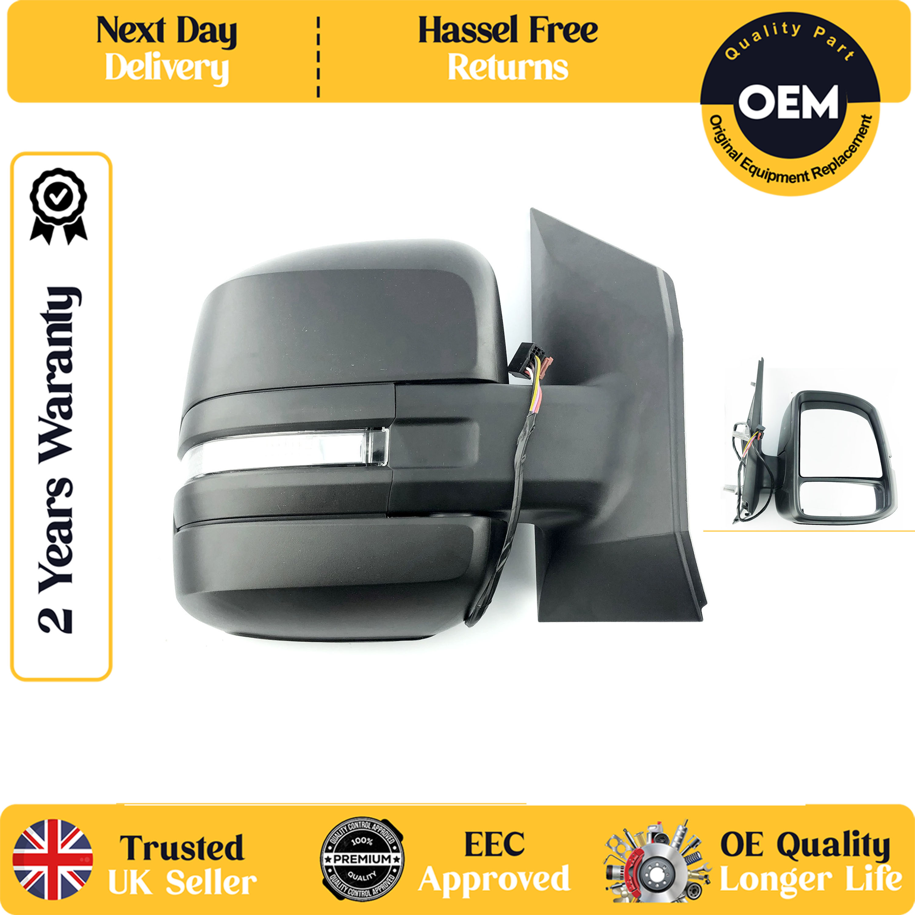self adhesive wing mirror glass