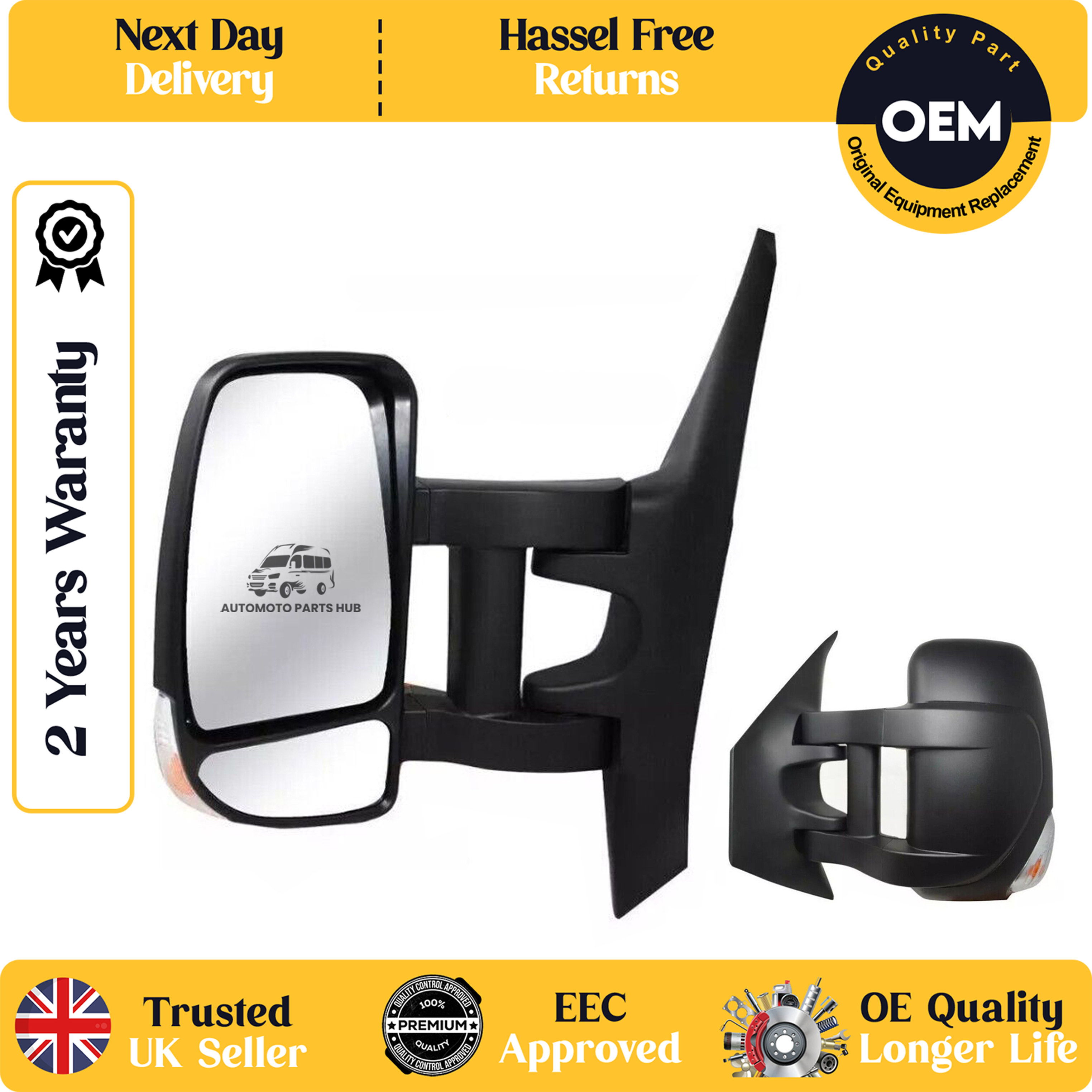 self adhesive wing mirror glass