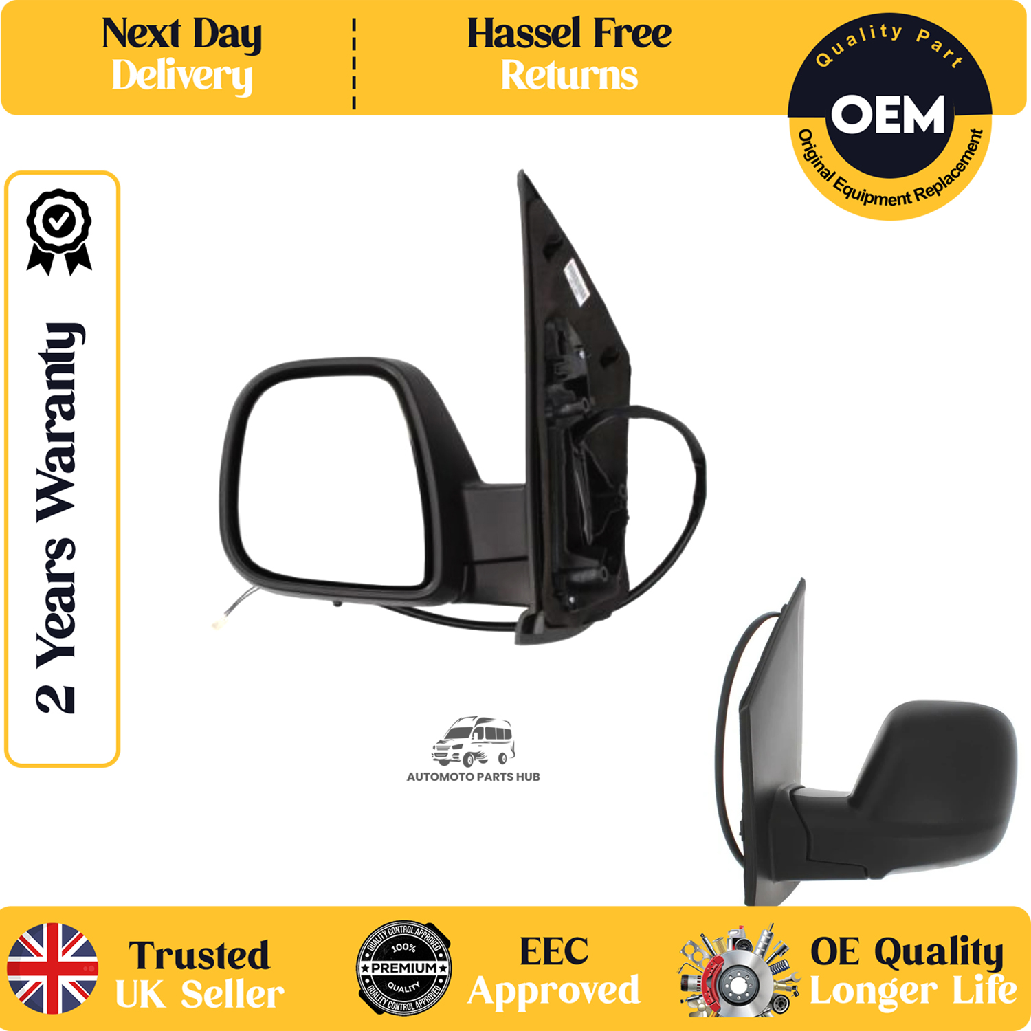 self adhesive wing mirror glass