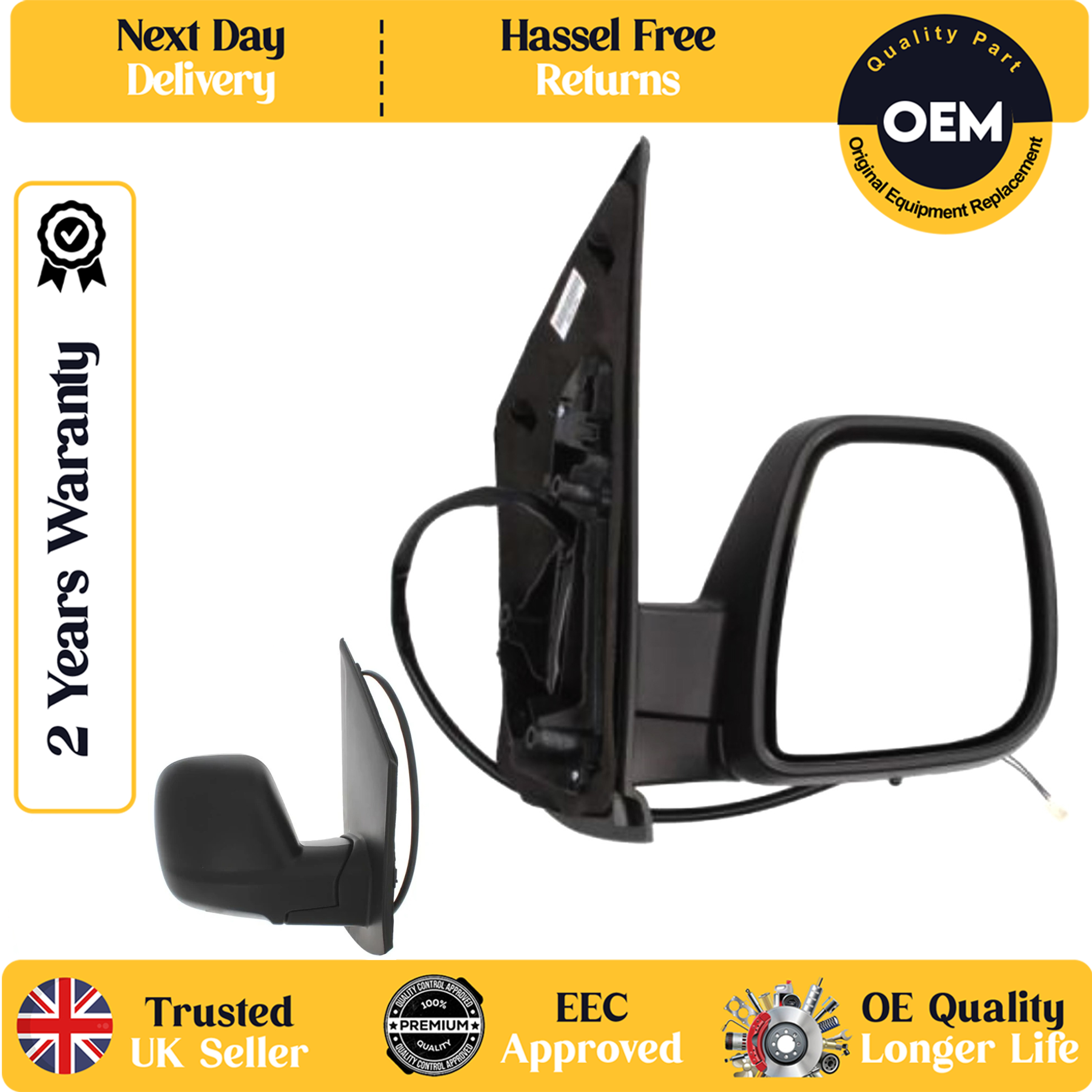 self adhesive wing mirror glass