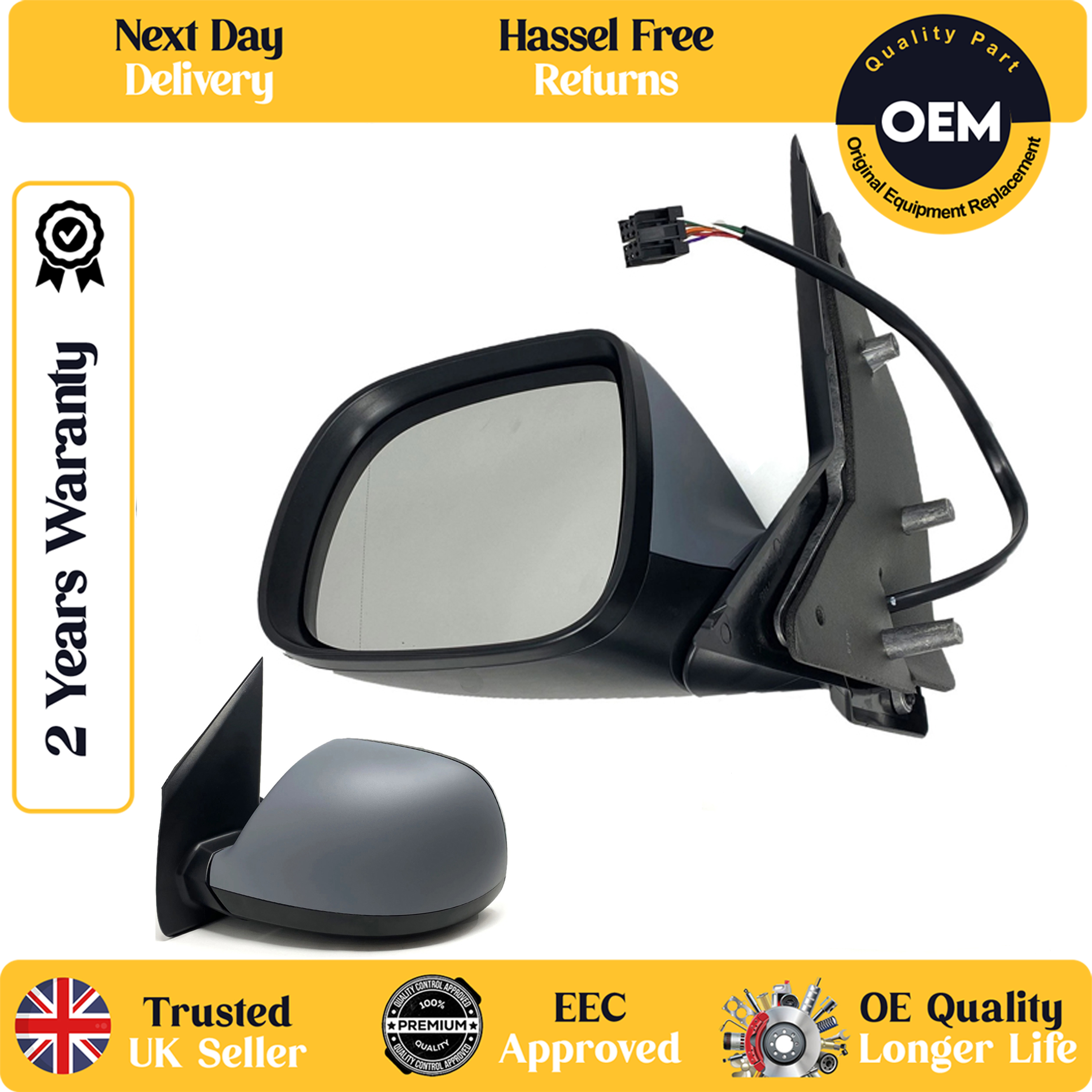 self adhesive wing mirror glass