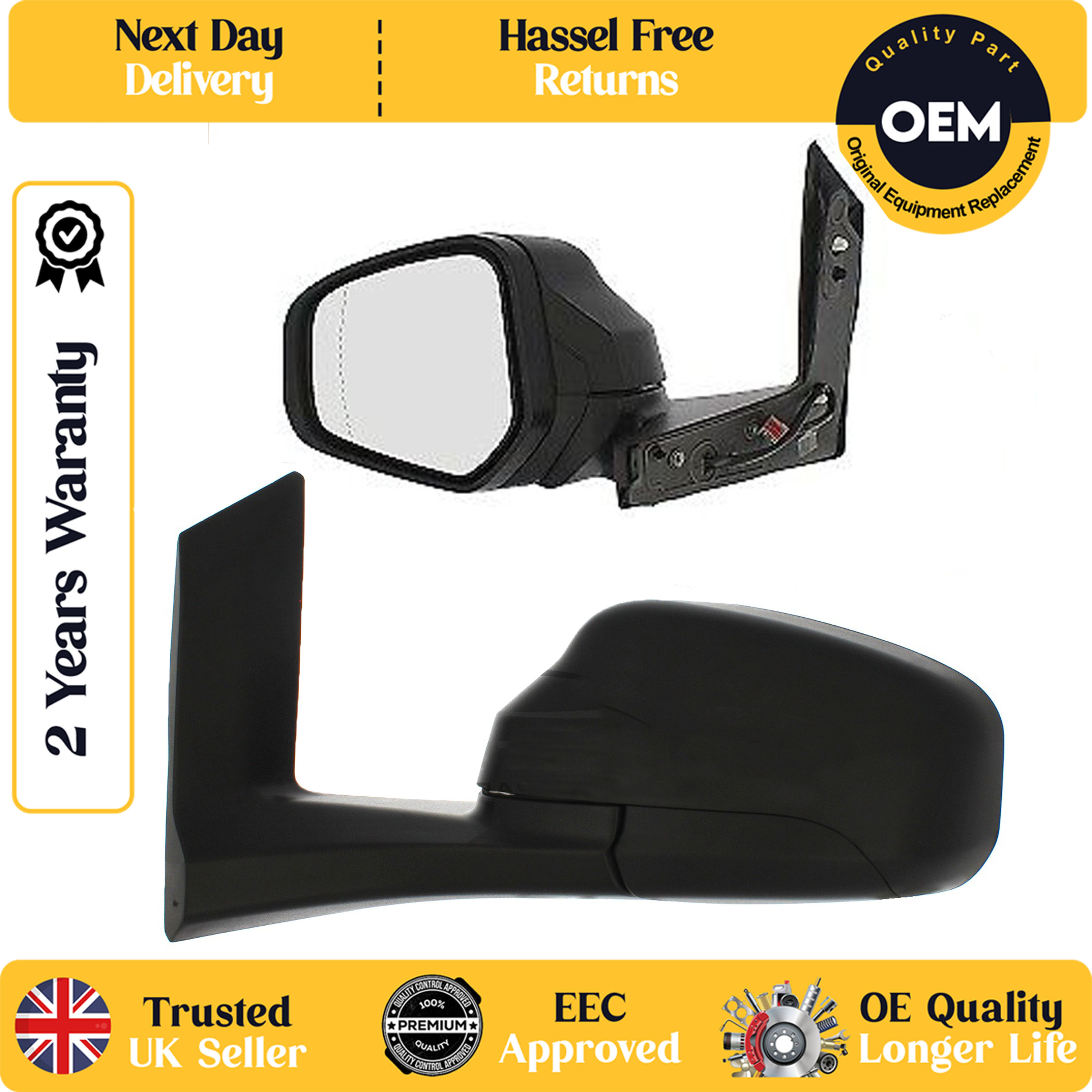 self adhesive wing mirror glass