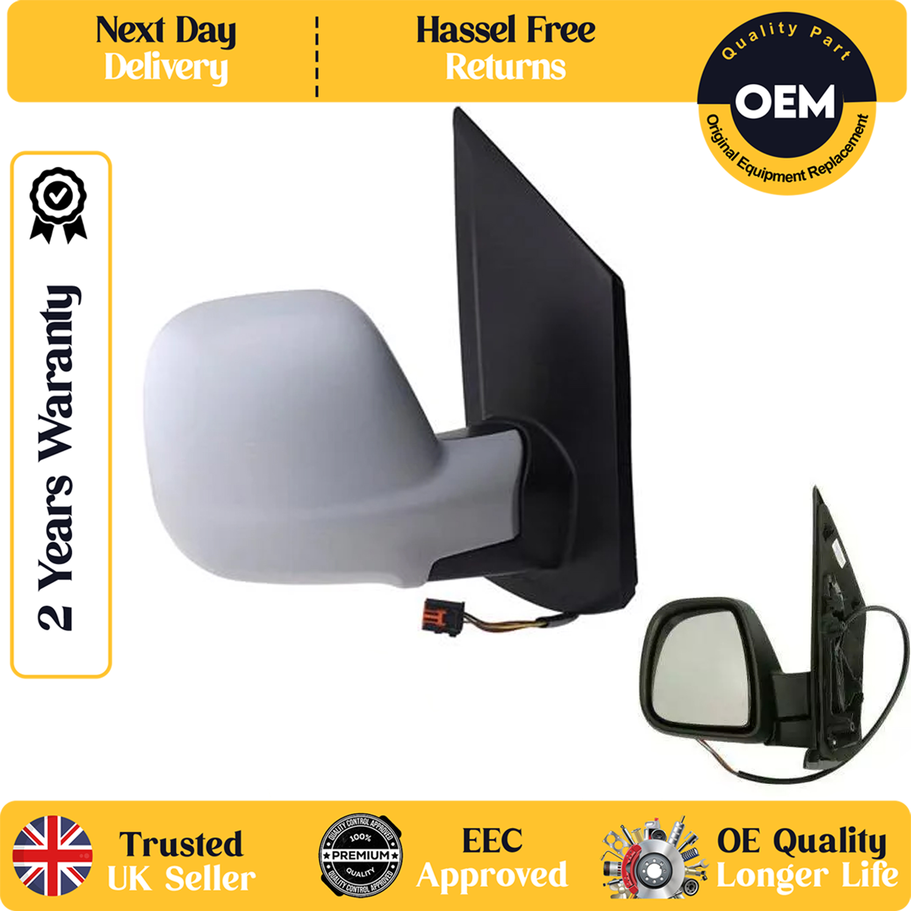 self adhesive wing mirror glass