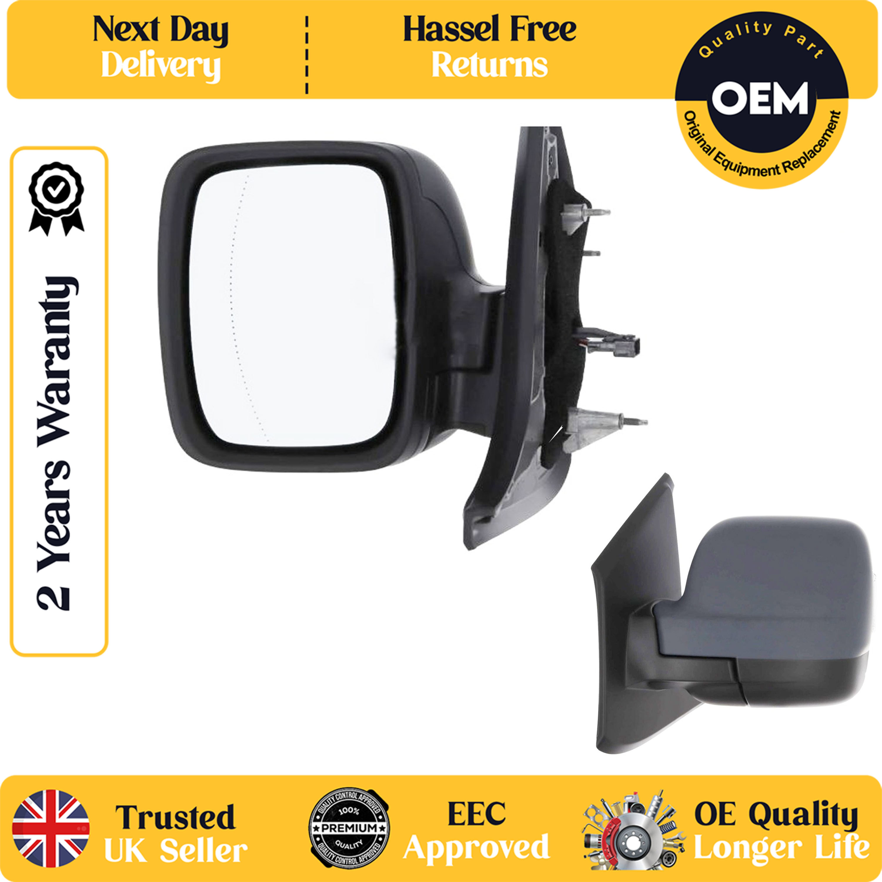 self adhesive wing mirror glass