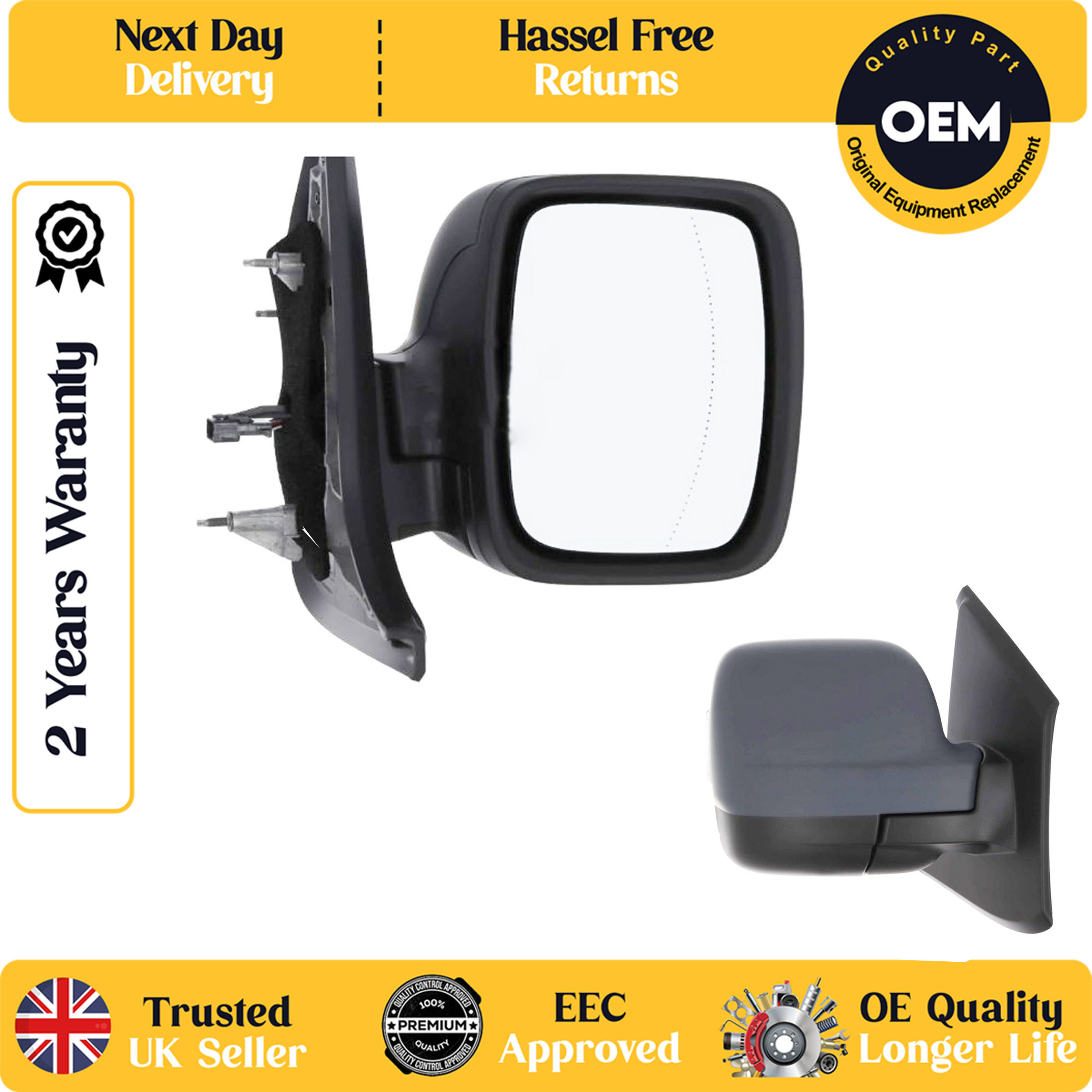 self adhesive wing mirror glass